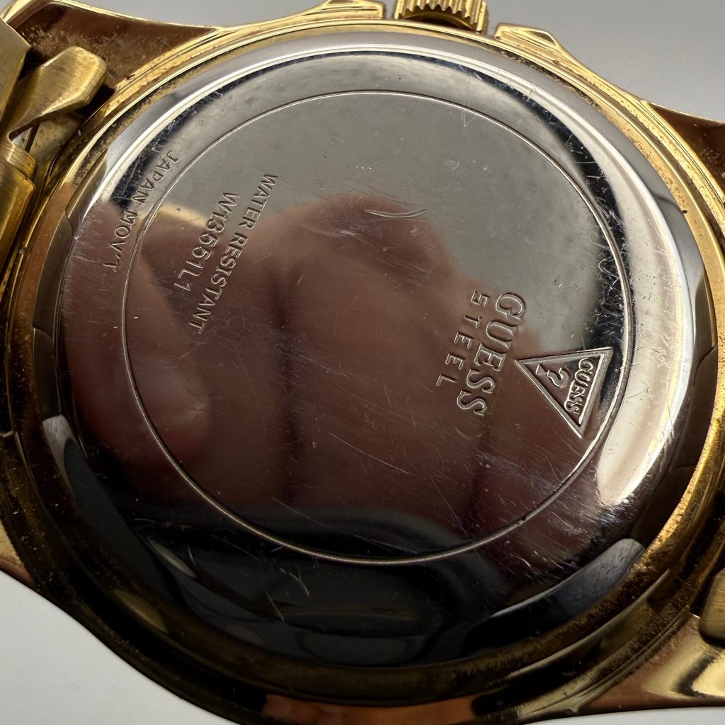 Guess Ladies Gold Tone Crystal Bezel Watch (Fully Tested and Working)- £50.00