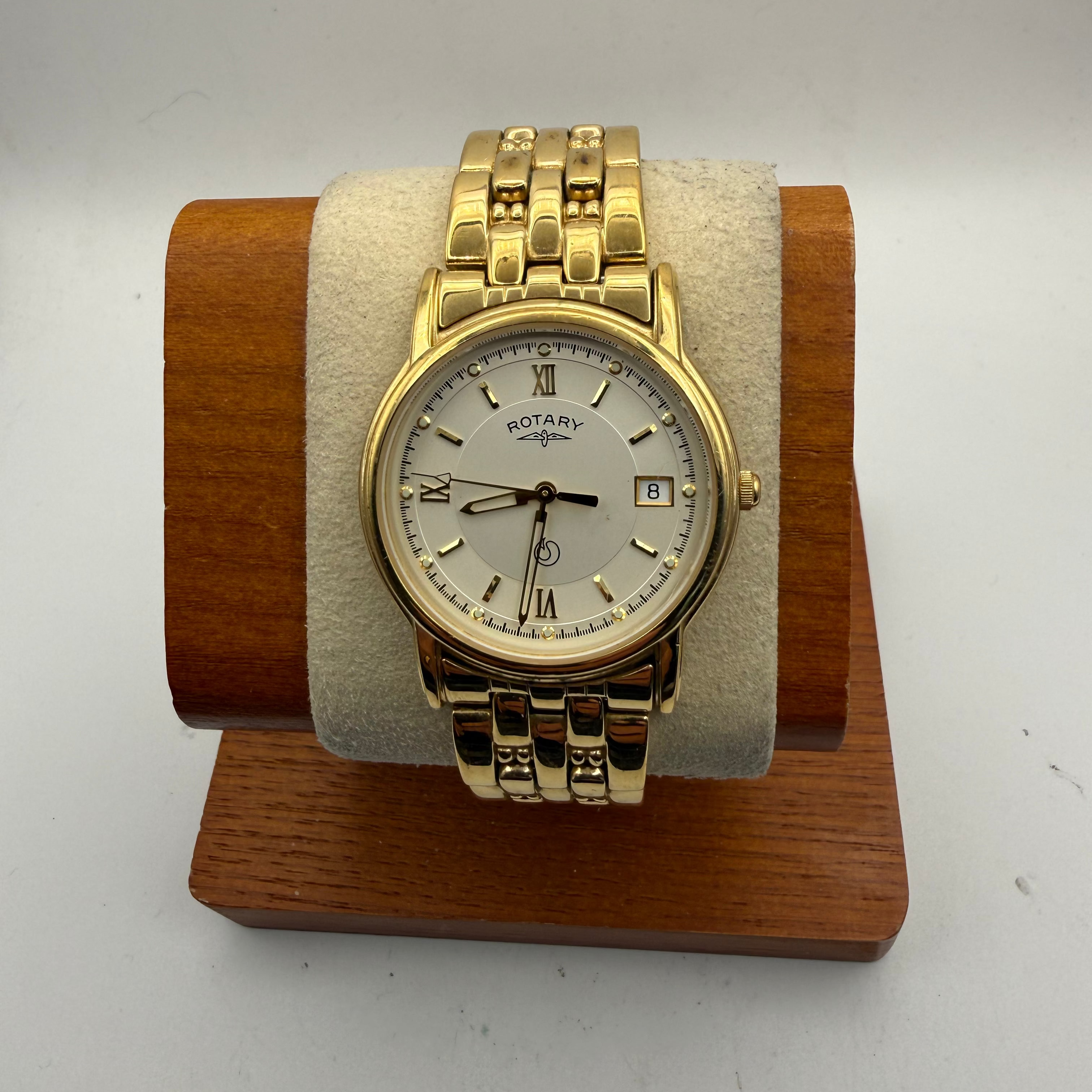 Rotary Anniversary Gold Tone Watch (Fully Tested and Working)- £60.00