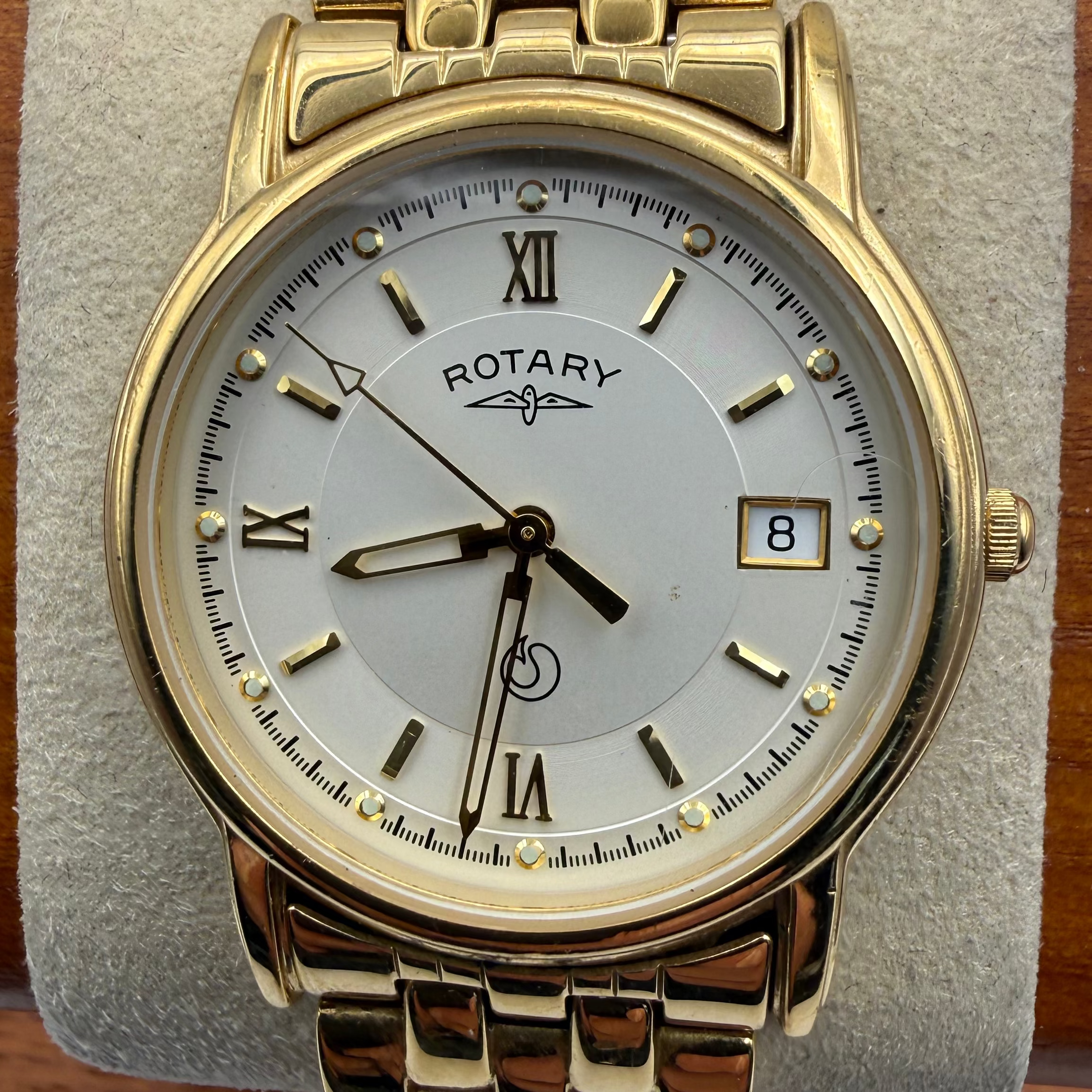 Rotary Anniversary Gold Tone Watch (Fully Tested and Working)- £60.00