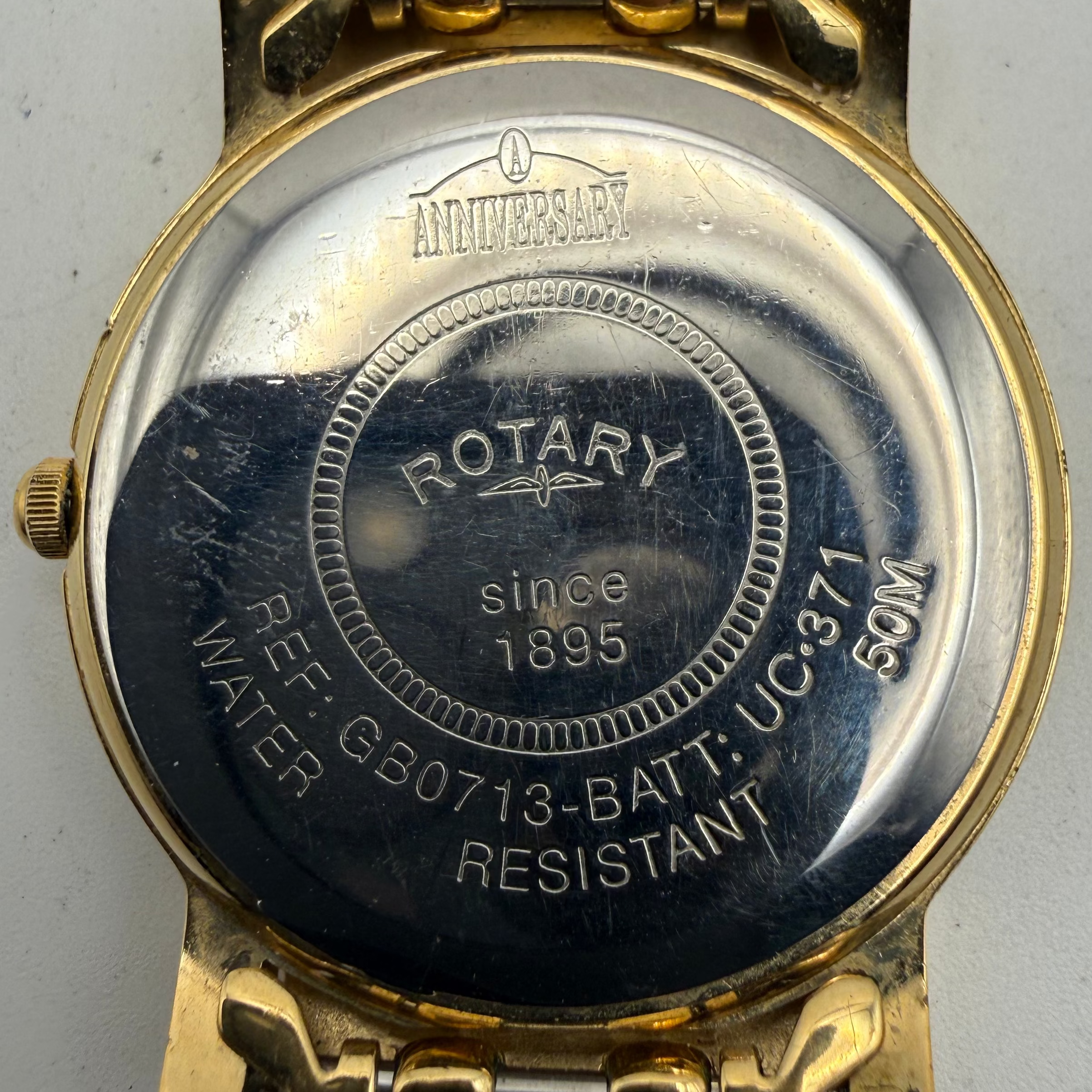 Rotary Anniversary Gold Tone Watch (Fully Tested and Working)- £60.00