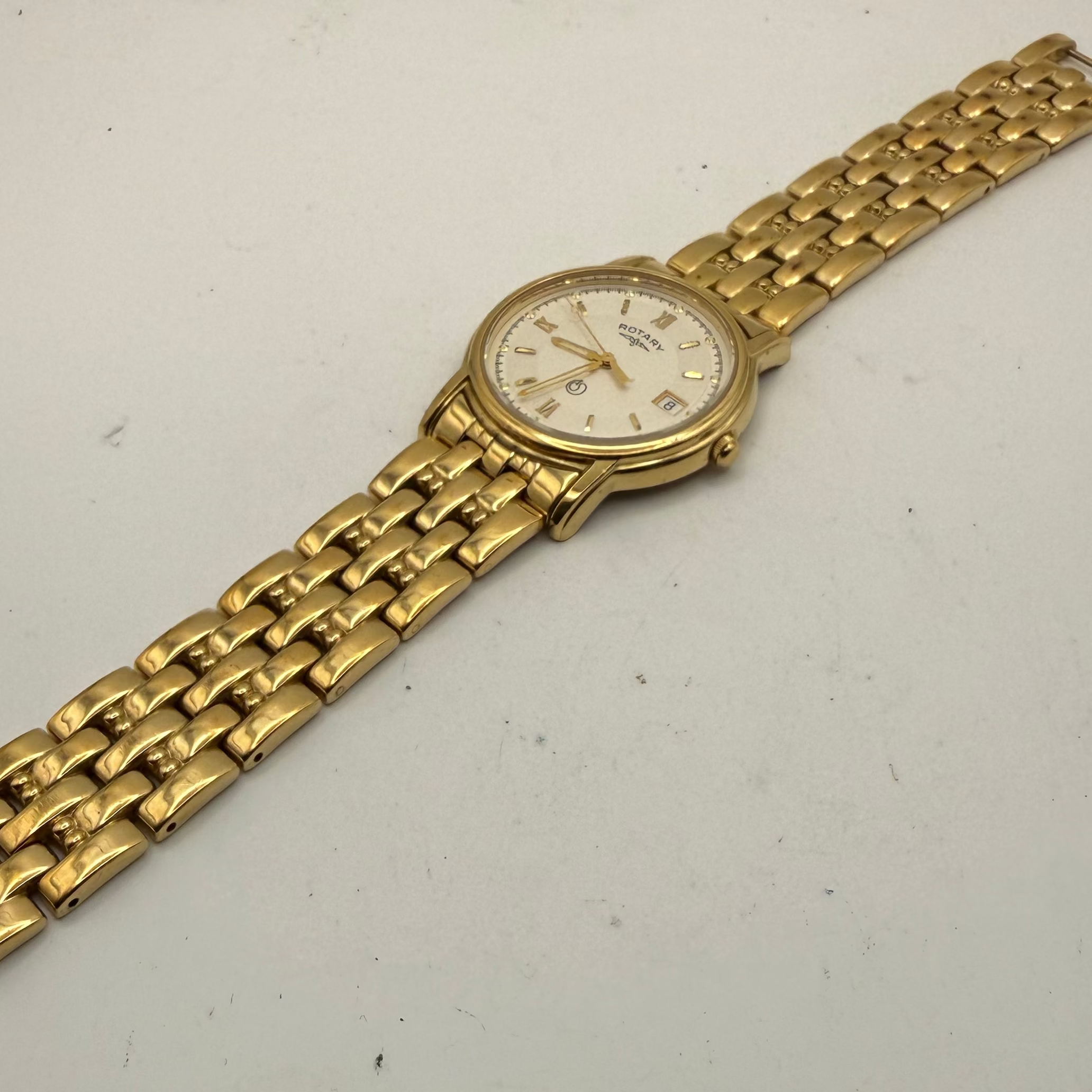 Rotary Anniversary Gold Tone Watch (Fully Tested and Working)- £60.00