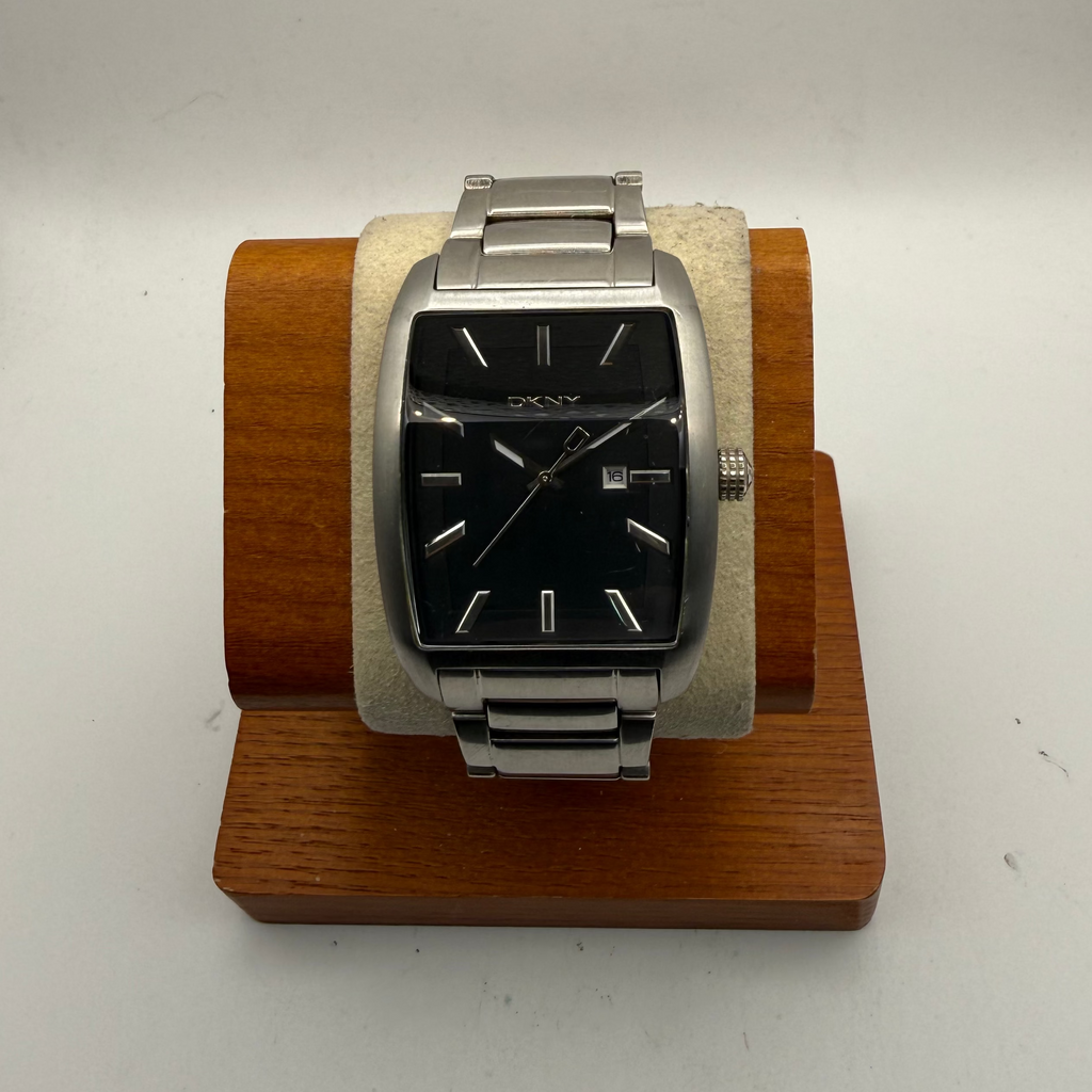 DKNY Rectangular Stainless Steel Dress Watch (Fully Tested and Working)- £60.00