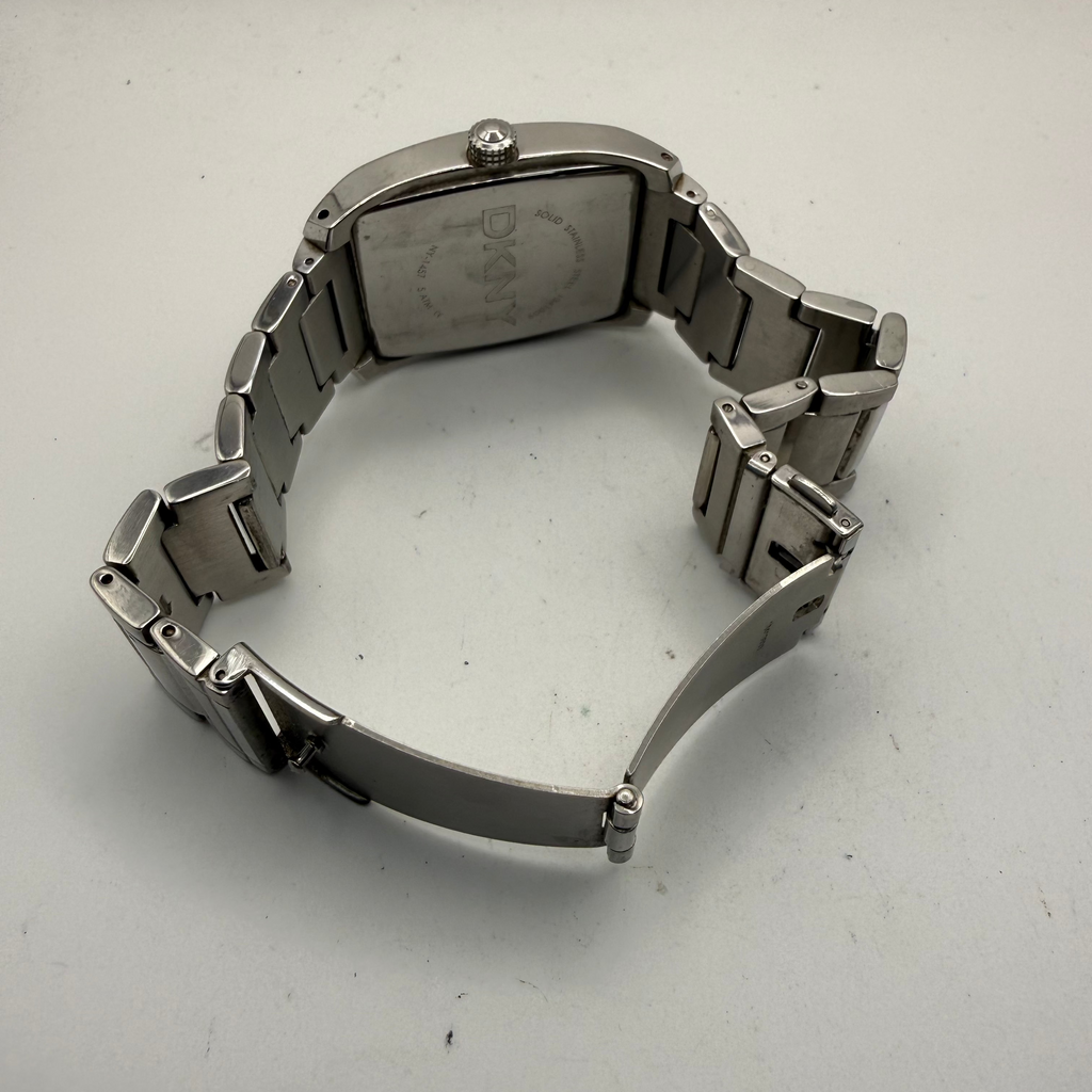 DKNY Rectangular Stainless Steel Dress Watch (Fully Tested and Working)- £60.00