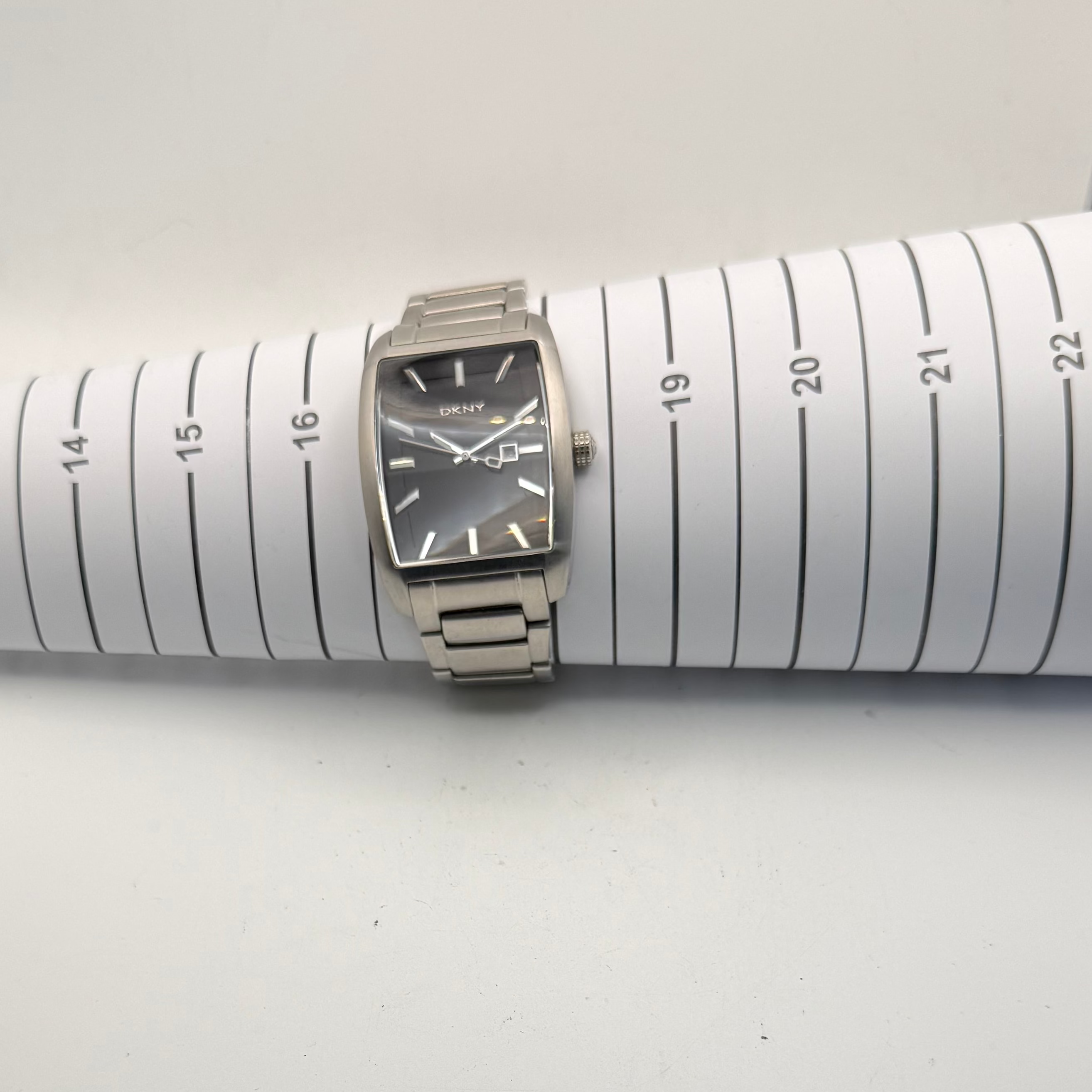 DKNY Rectangular Stainless Steel Dress Watch (Fully Tested and Working)- £60.00