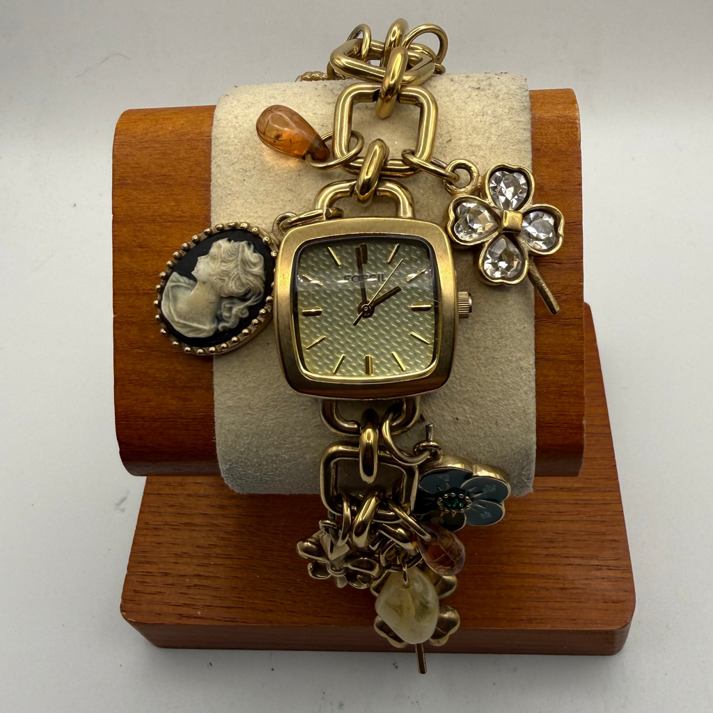Fossil Ladies Charm Bracelet Watch (Fully Tested and Working)- £40.00