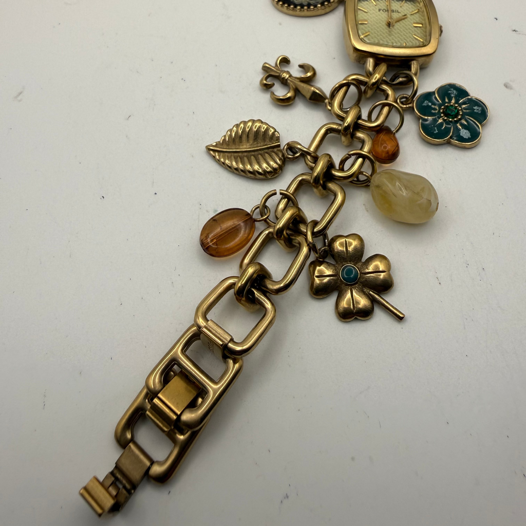 Fossil Ladies Charm Bracelet Watch (Fully Tested and Working)- £40.00