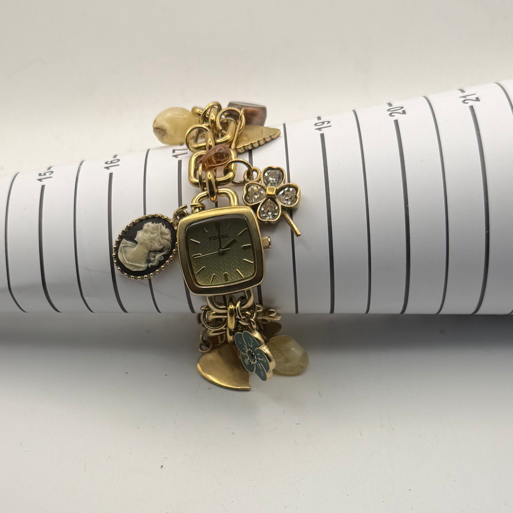 Fossil Ladies Charm Bracelet Watch (Fully Tested and Working)- £40.00