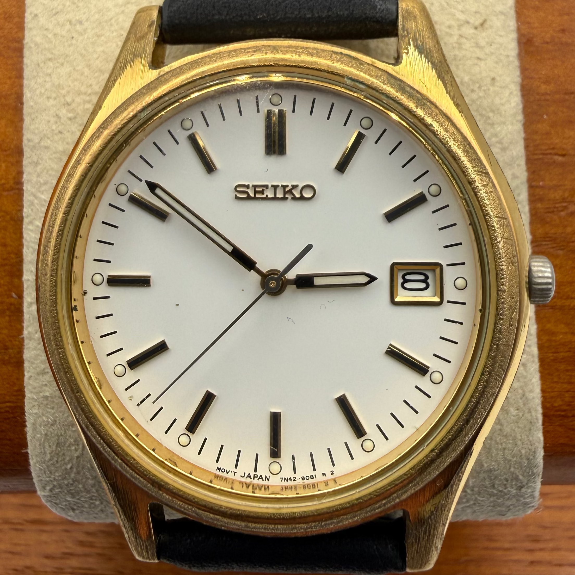 Seiko 7N42-9020 Gold Tone Date Watch (1991) (Fully Tested and working)- £75.00