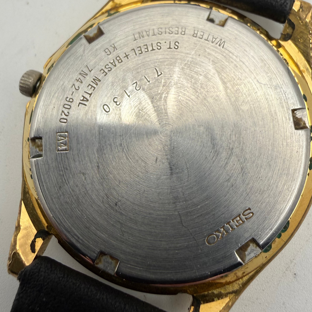 Seiko 7N42-9020 Gold Tone Date Watch (1991) (Fully Tested and working)- £75.00