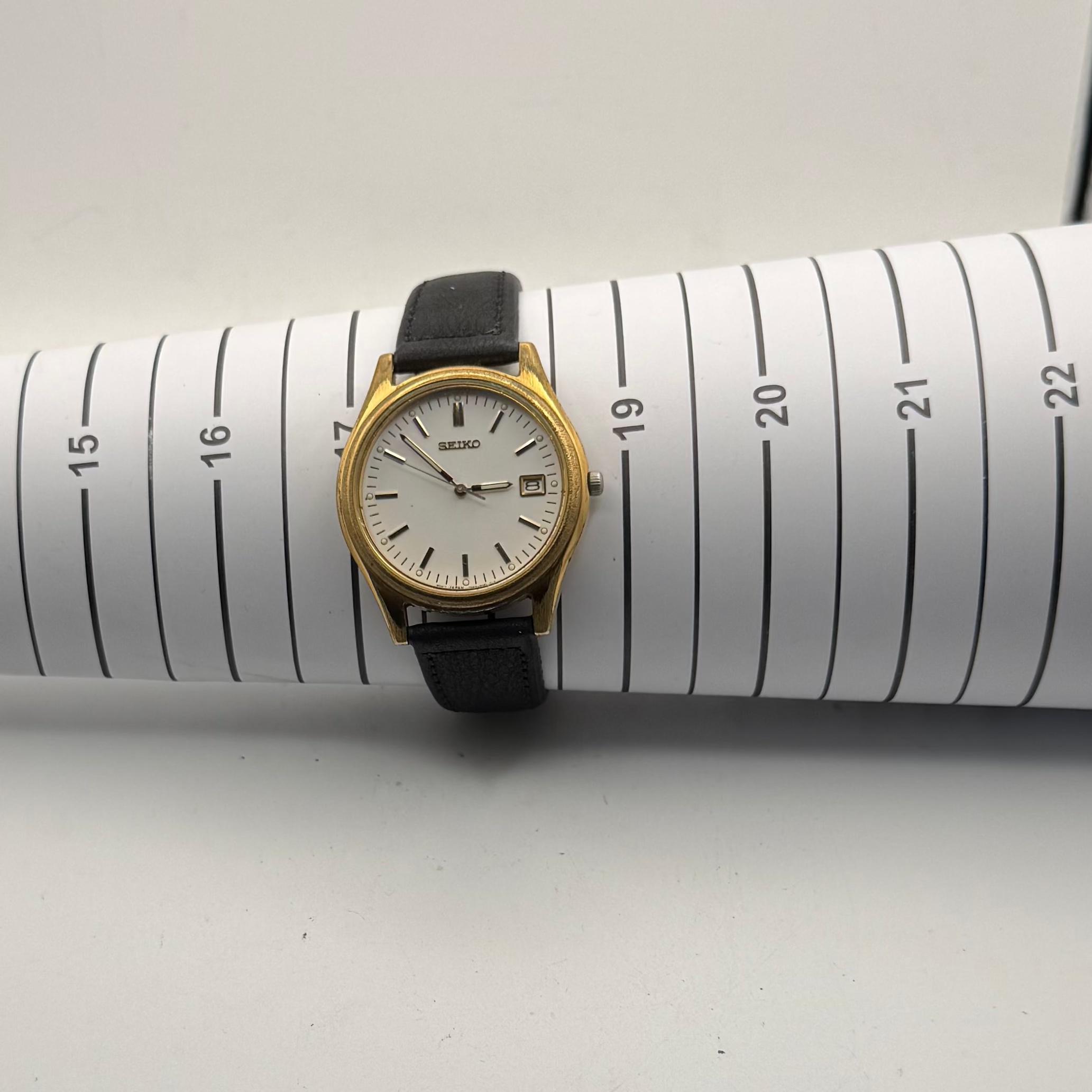 Seiko 7N42-9020 Gold Tone Date Watch (1991) (Fully Tested and working)- £75.00