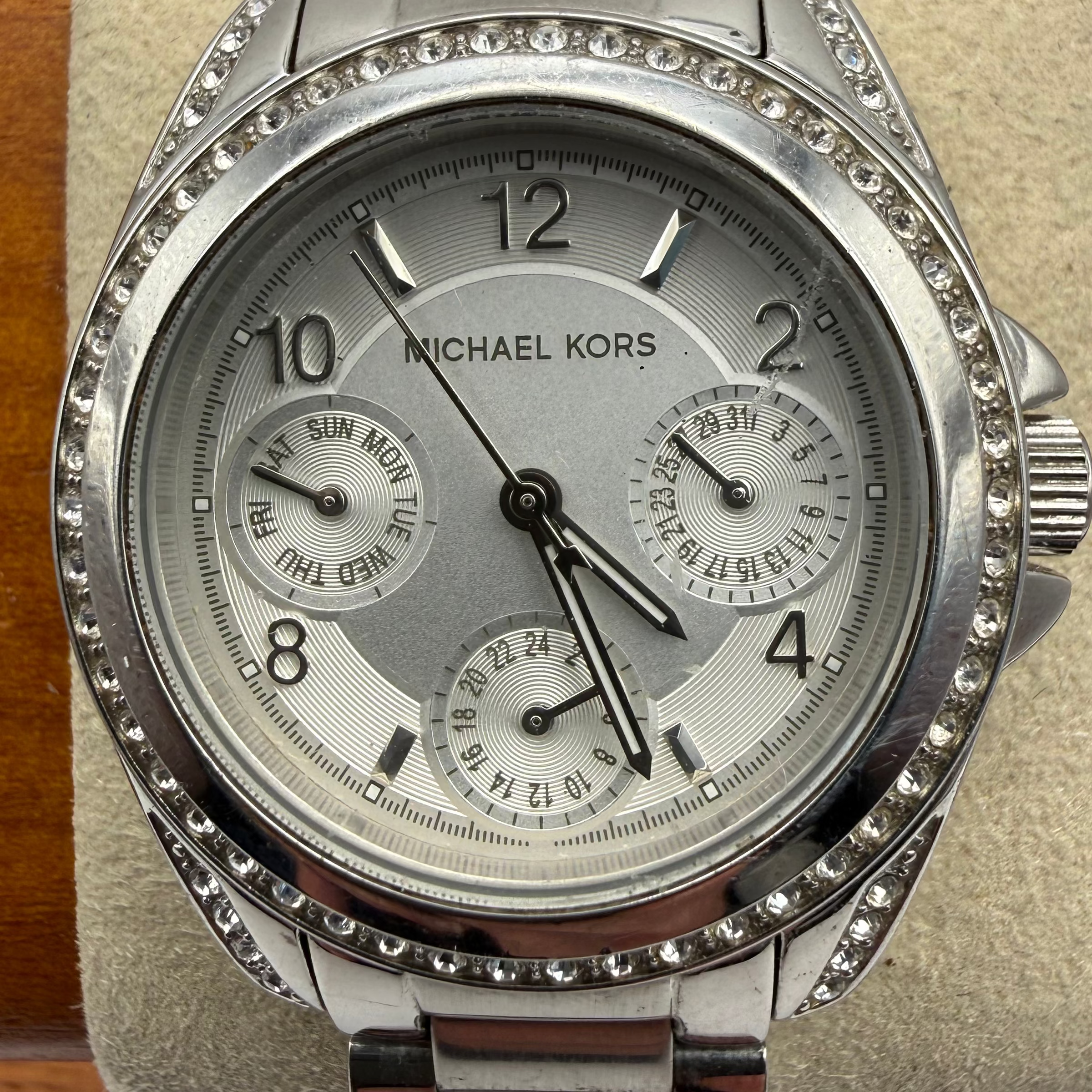 Michael Kors Ladies Crystal Bezel Multifunction Watch (Fully Tested and Working)- £50.00
