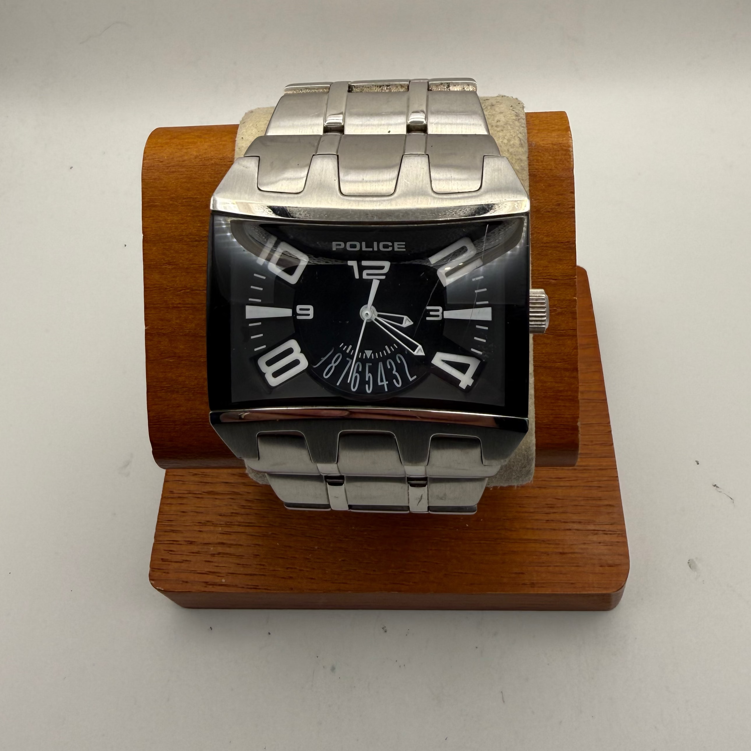 Police Oversized Rectangular Designer Watch (Fully Tested and Working)- £70.00