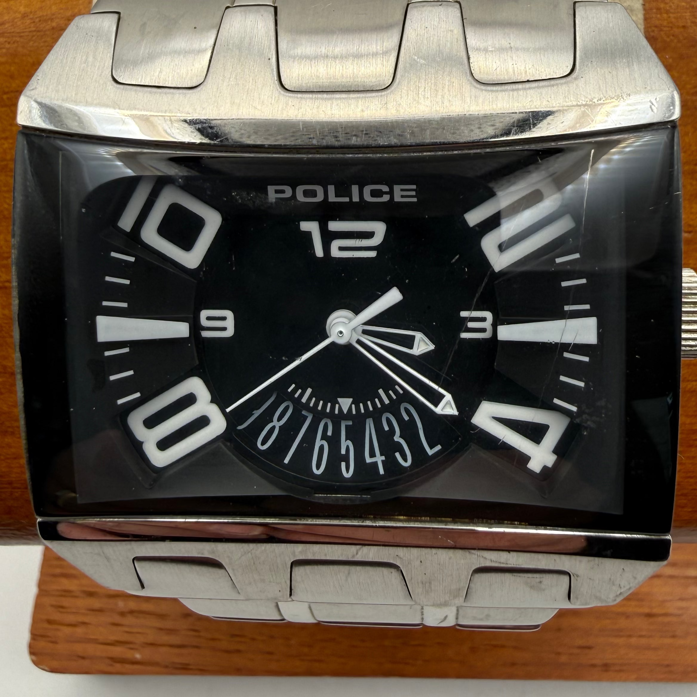 Police Oversized Rectangular Designer Watch (Fully Tested and Working)- £70.00