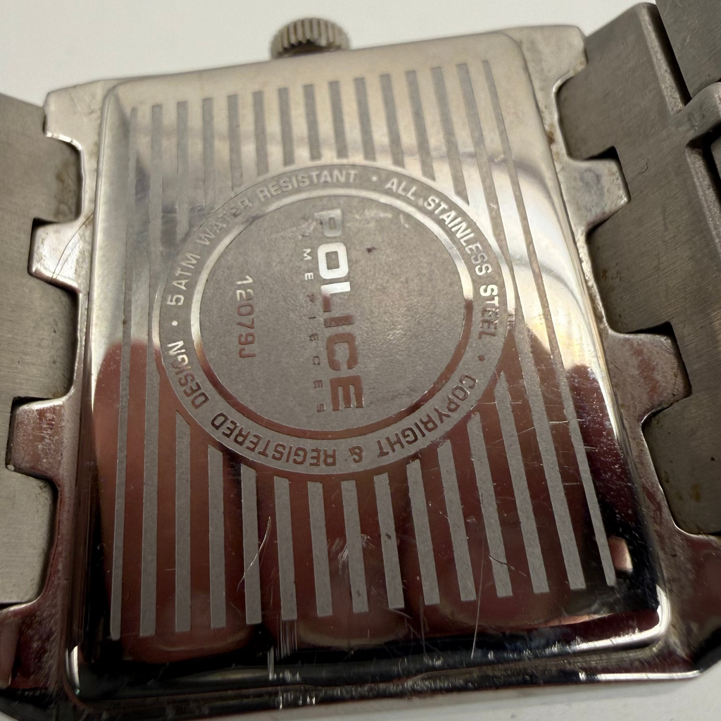 Police Oversized Rectangular Designer Watch (Fully Tested and Working)- £70.00