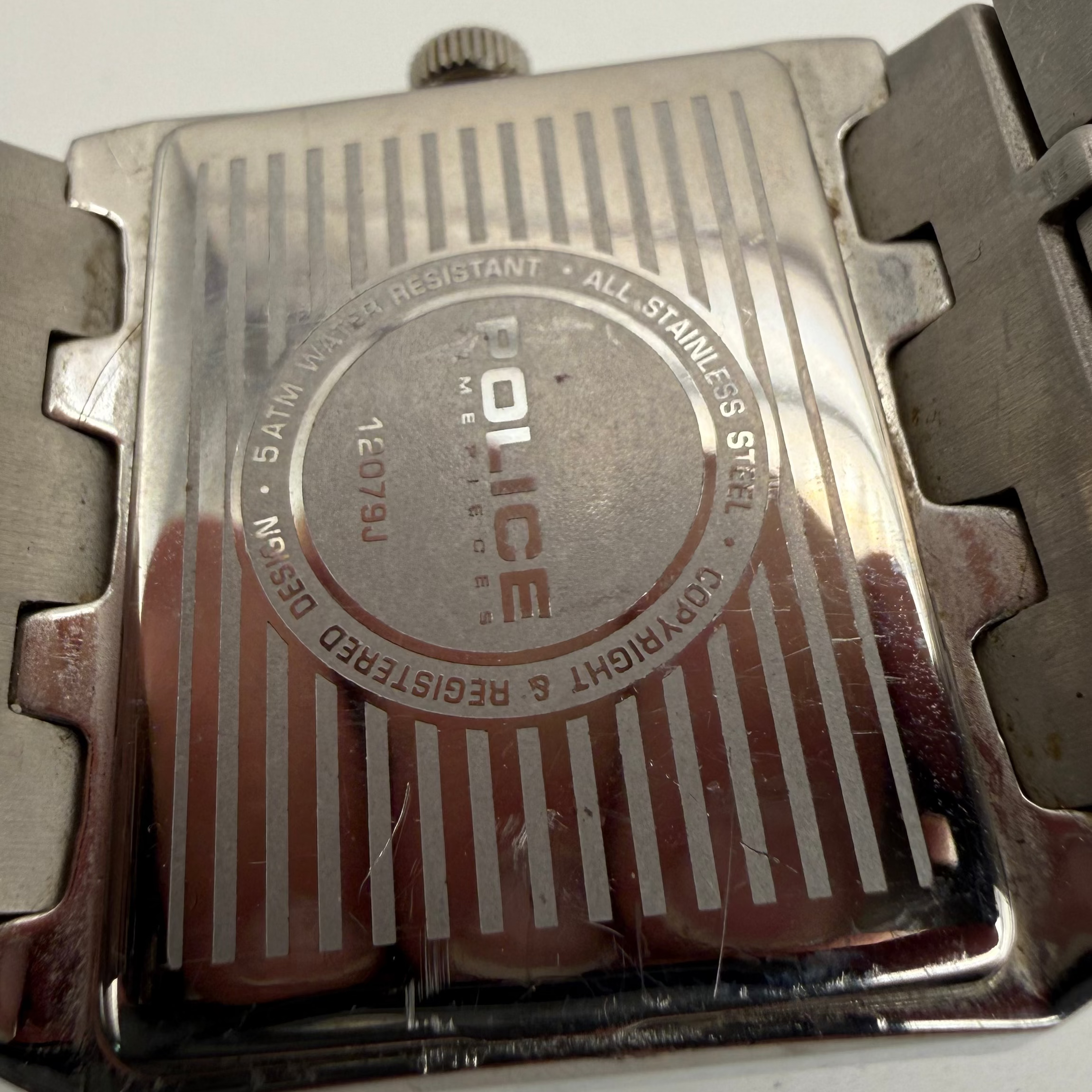 Police Oversized Rectangular Designer Watch (Fully Tested and Working)- £70.00
