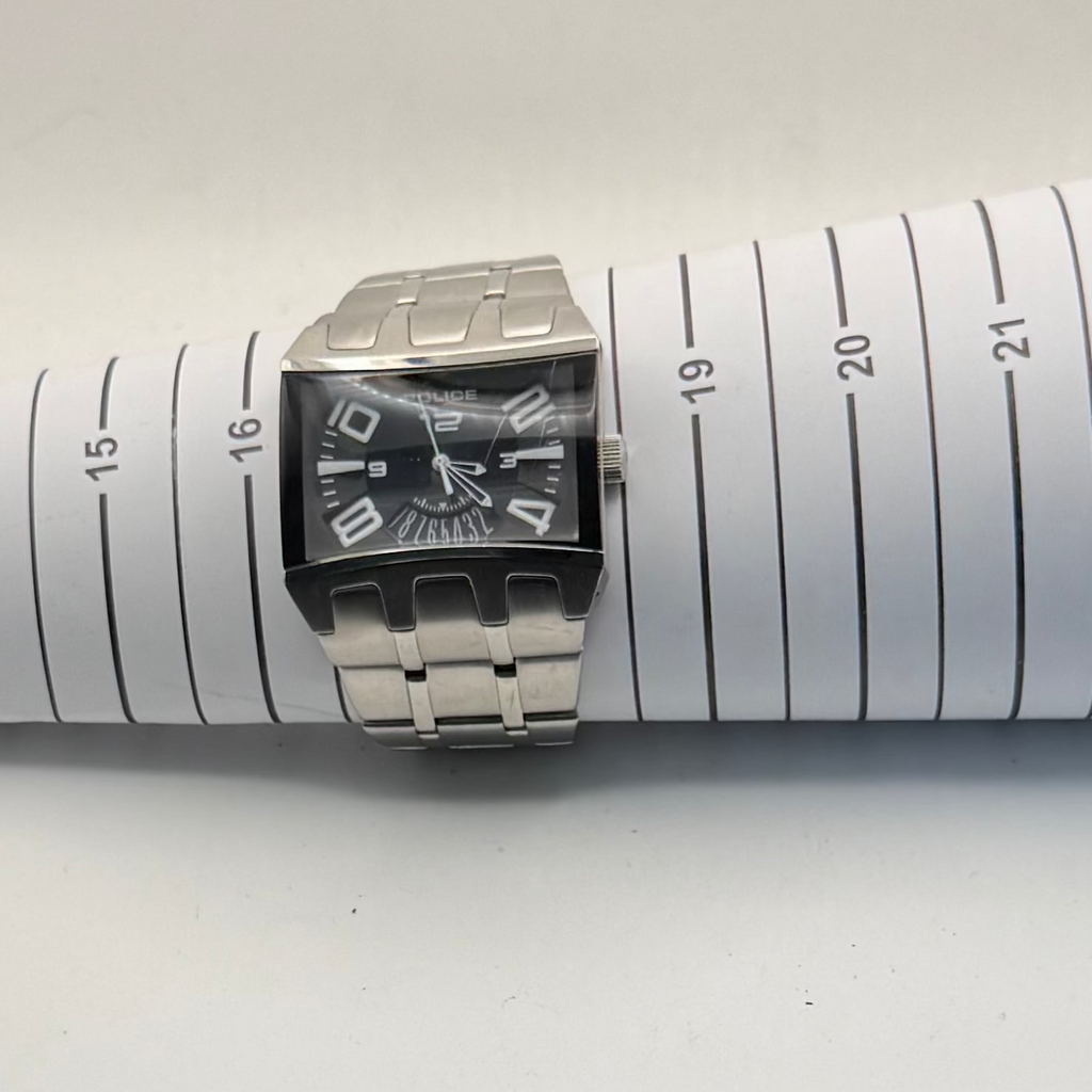 Police Oversized Rectangular Designer Watch (Fully Tested and Working)- £70.00
