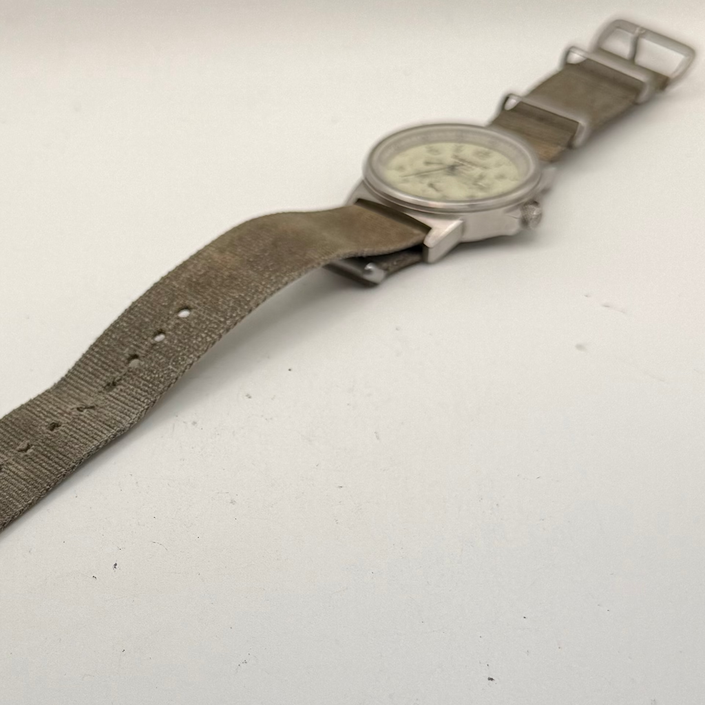Timberland Steel 100M Multi Dial Mens Watch – Oversized Canvas Strap Adventure Watch- £70.00