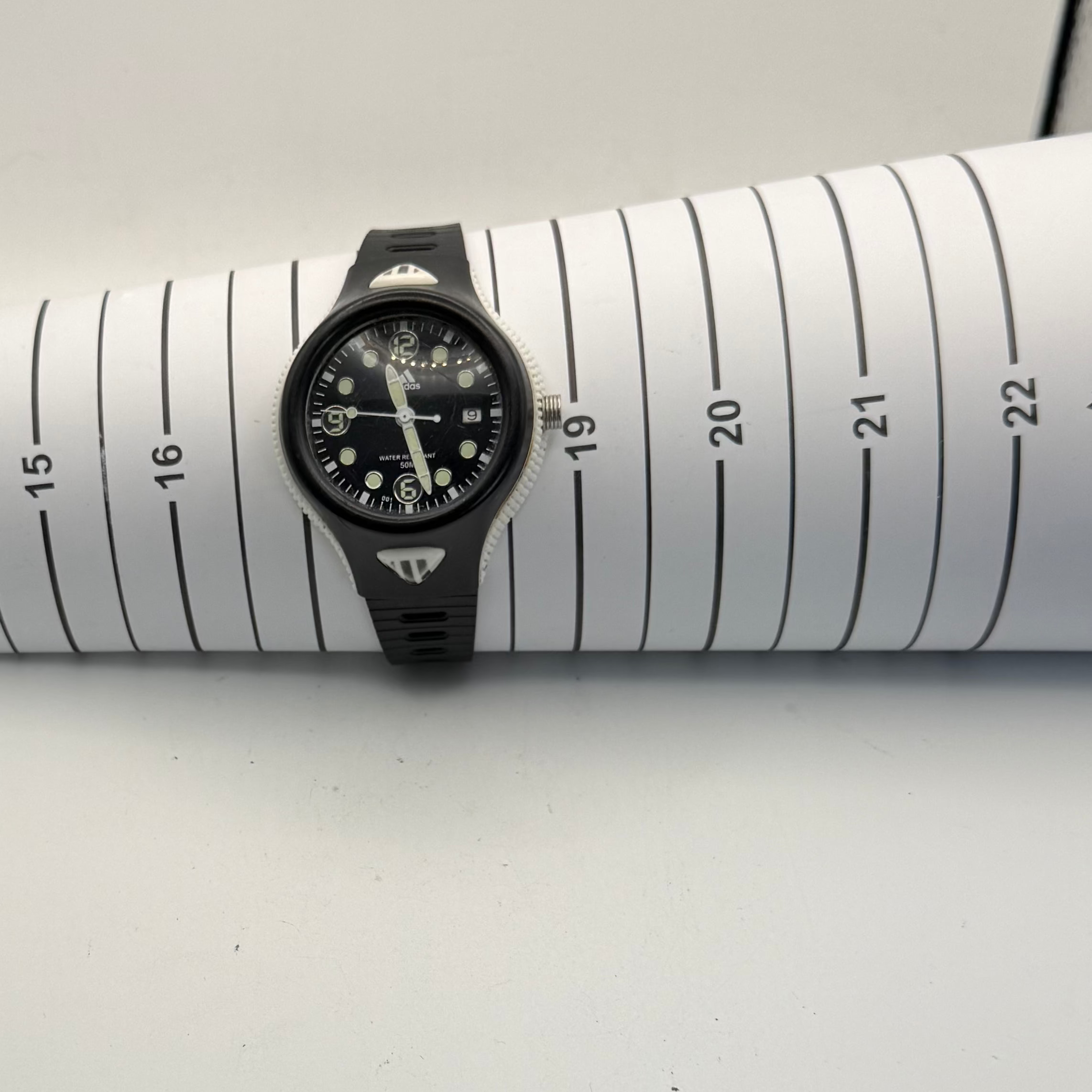 Adidas Water Resistant 50M Black Dial Sports Watch – 42mm- £25.00