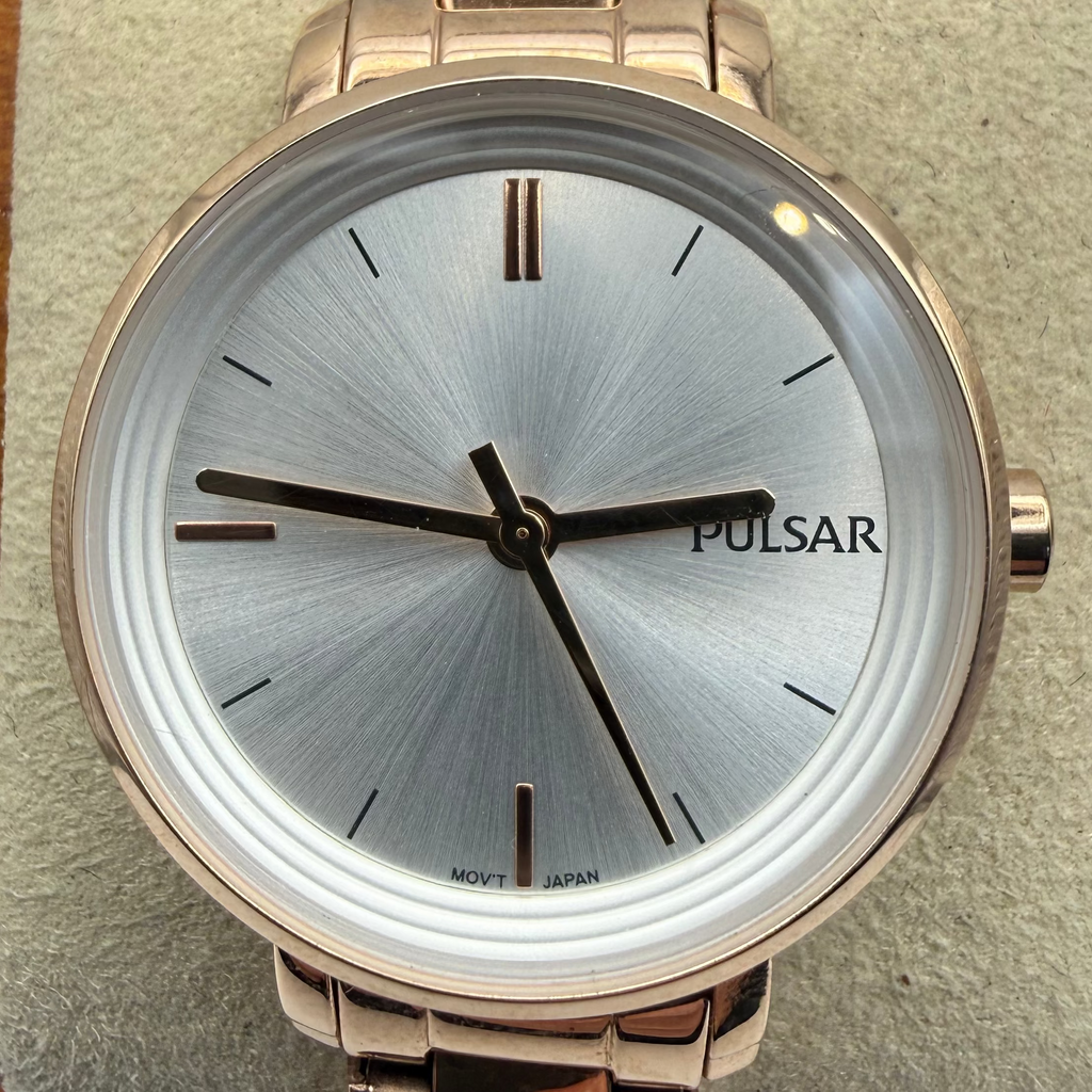 Pulsar Rose Gold Tone Ladies Dress Watch 32mm- £45.00