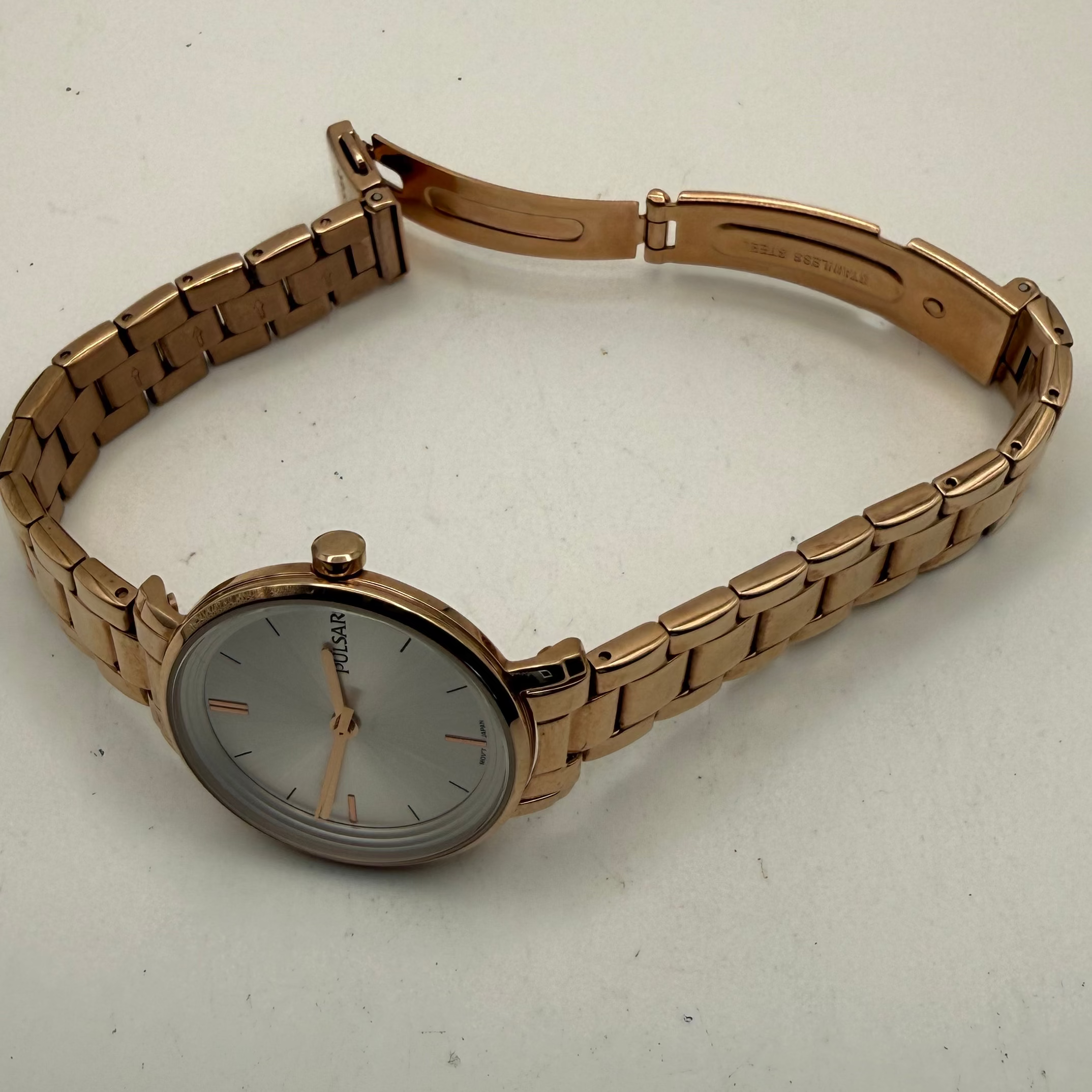 Pulsar Rose Gold Tone Ladies Dress Watch 32mm- £45.00