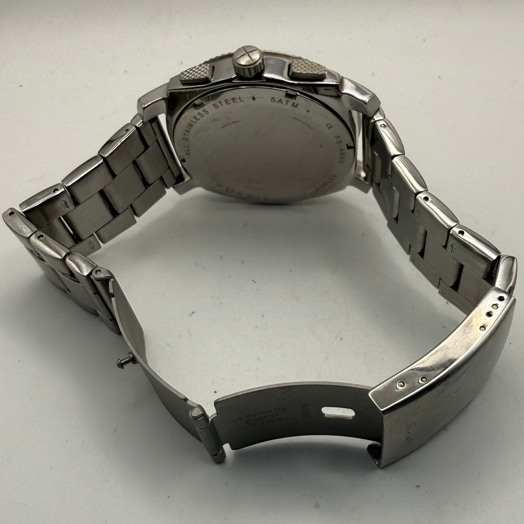 Fossil Oversized Multi Dial Stainless Steel Watch FS4663 49mm- £70.00