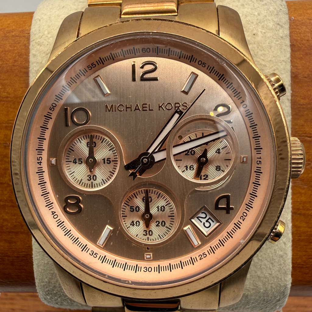 Michael Kors MK-5128 Rose Gold Chronograph Watch 40mm- £70.00