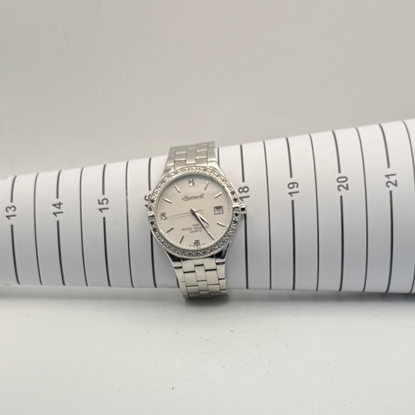 Ingersoll Diamond Style Bezel Quartz Watch 41mm Stainless Steel (Fully 90.00