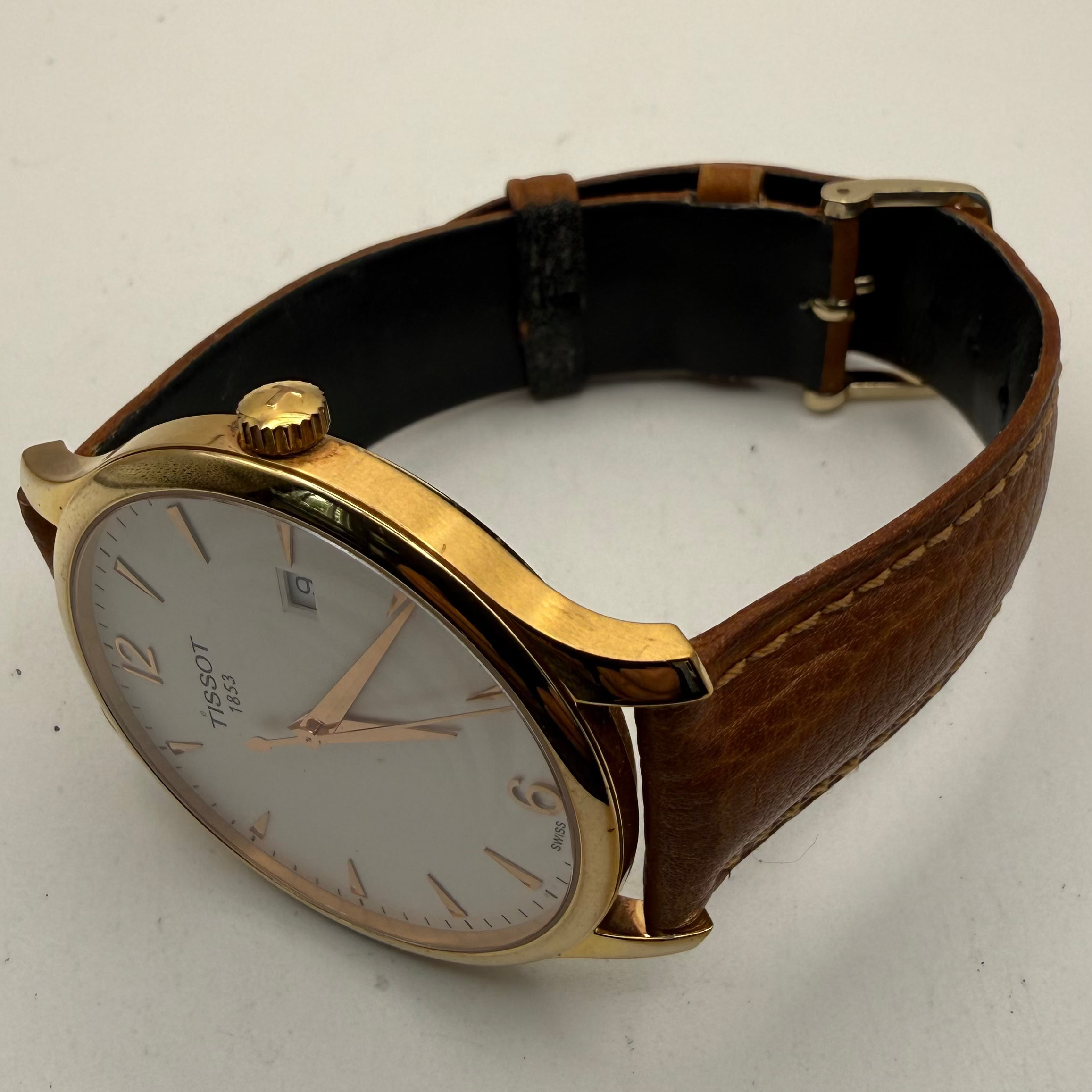 Tissot 1853 Rose Gold Tone Swiss Made Dress Watch – Sapphire Crystal – 44.5mm- £170.00