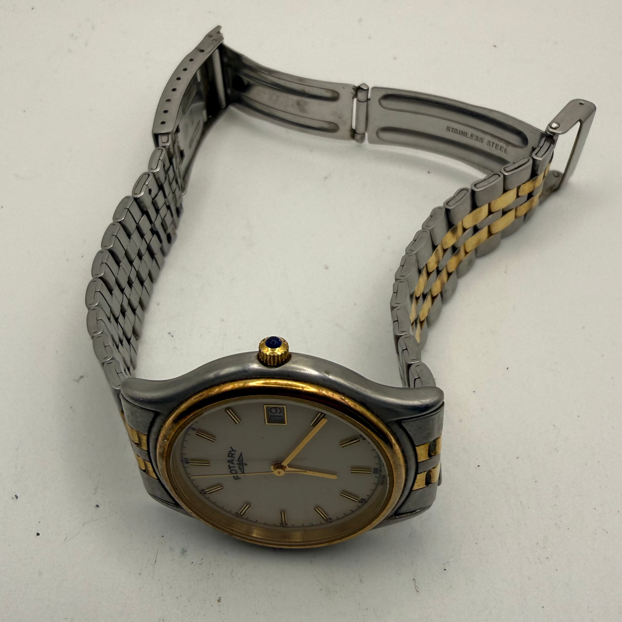 Rotary Electro Gold Plated Swiss Made Gent’s Watch Full Set 1997 (Fully Tested and Working)- £100.00
