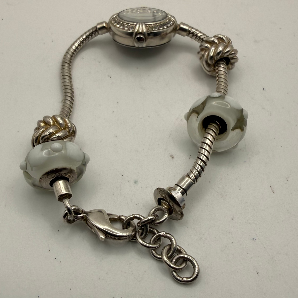Accurist Crystal Set Ladies Bracelet Watch Silver Tone- £25.00