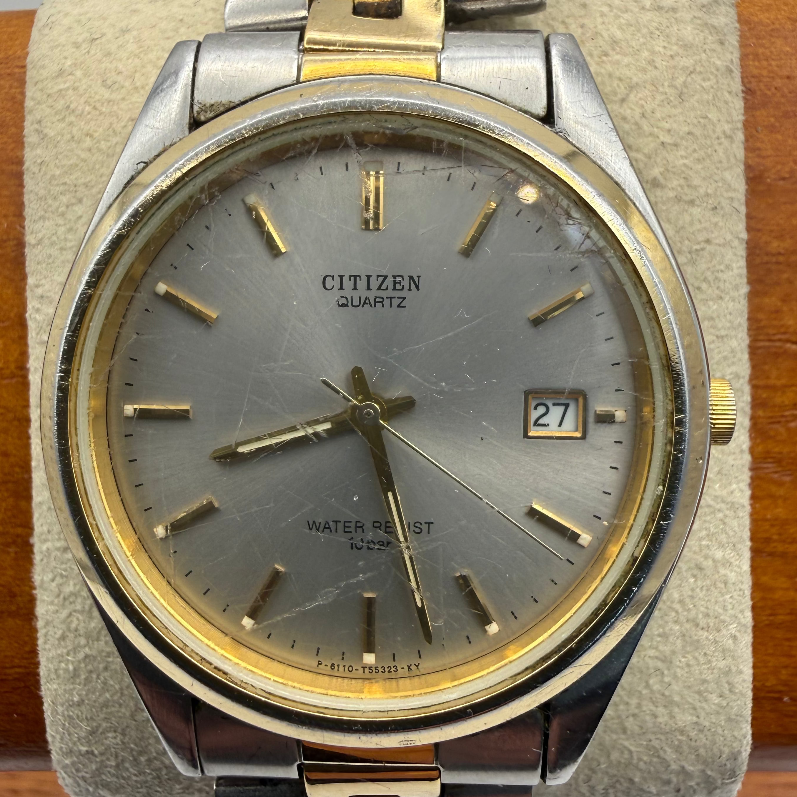Citizen Quartz Two Tone Date Watch 5502-G425- £60.00