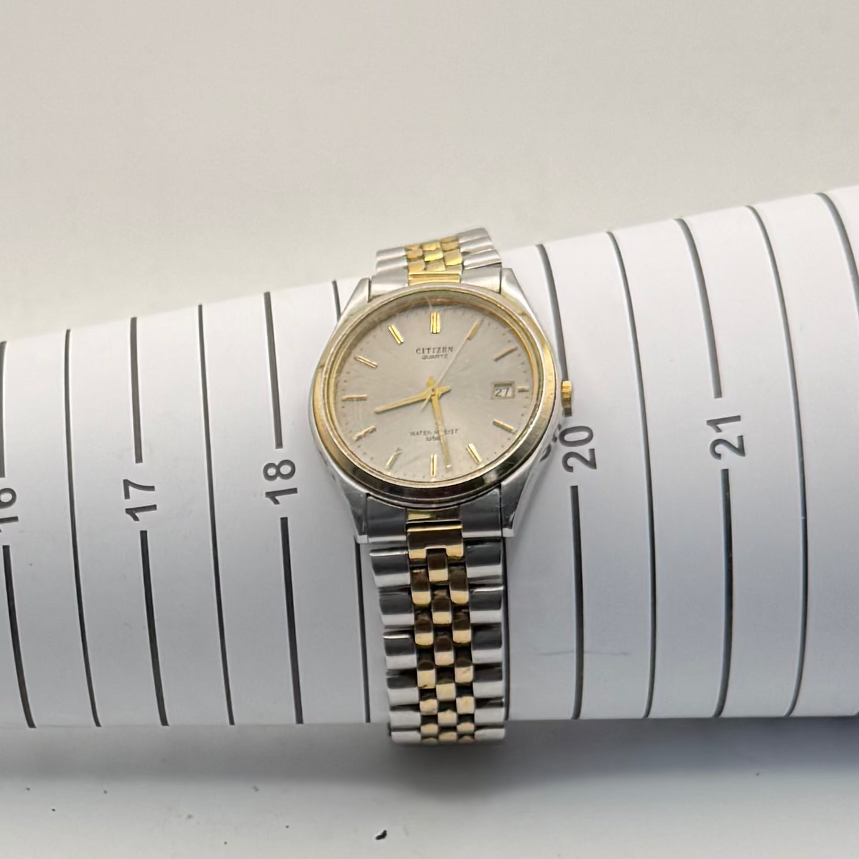 Citizen Quartz Two Tone Date Watch 5502-G425- £60.00