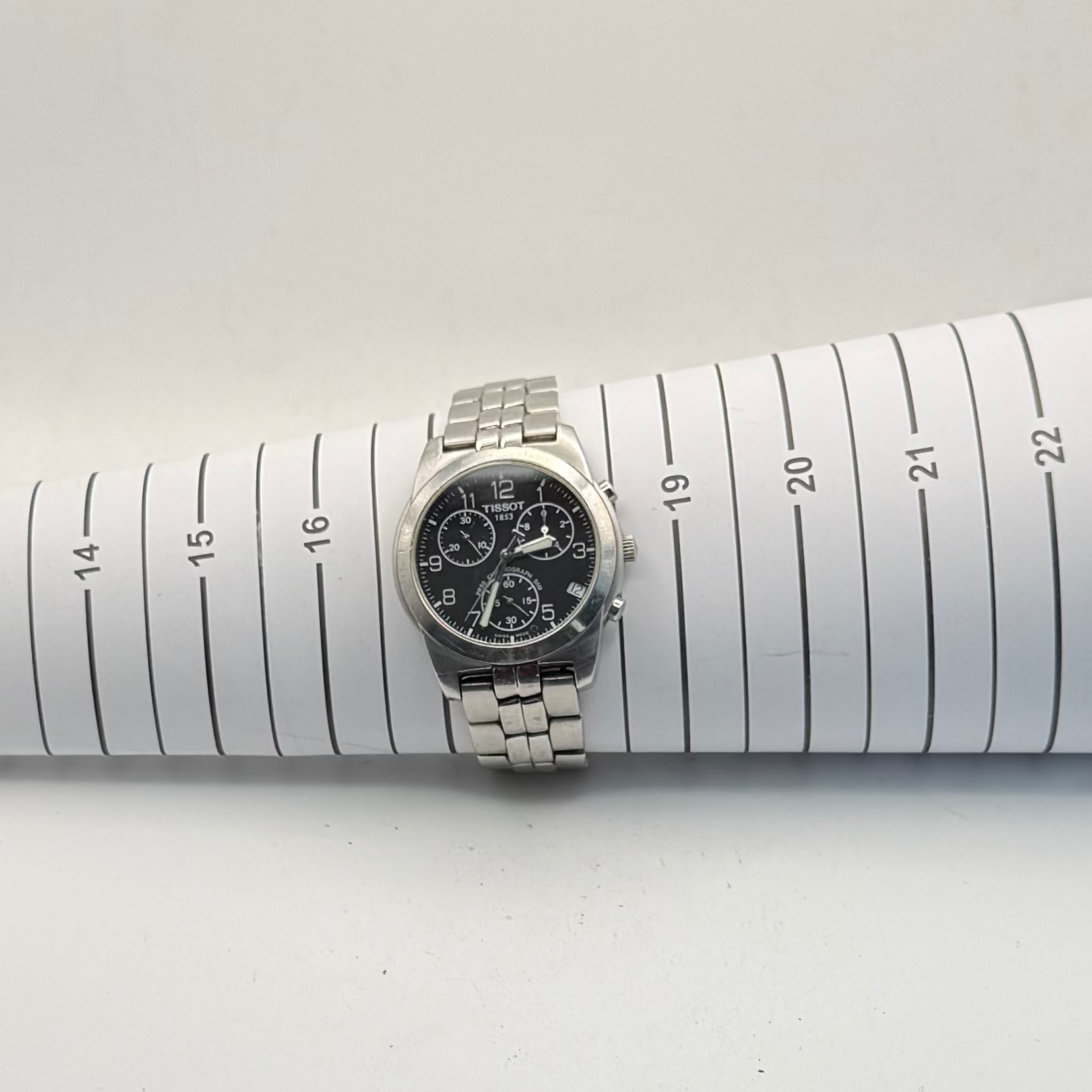Tissot PR50 Chronograph Stainless Steel Sapphire Crystal Quartz Watc- £150.00