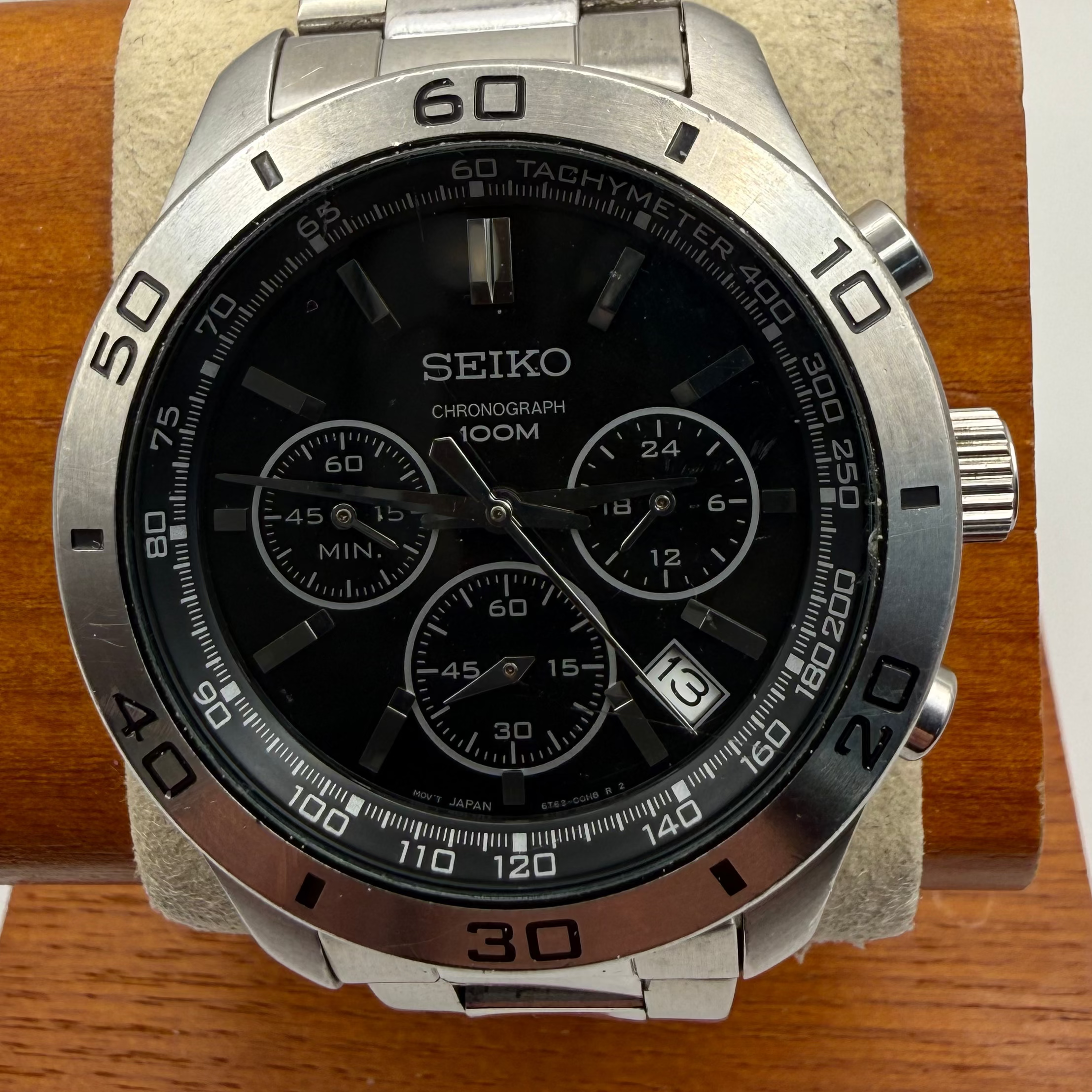 Seiko Chronograph 100M 6T63-00E0 Stainless Steel Quartz Watch- £140.00