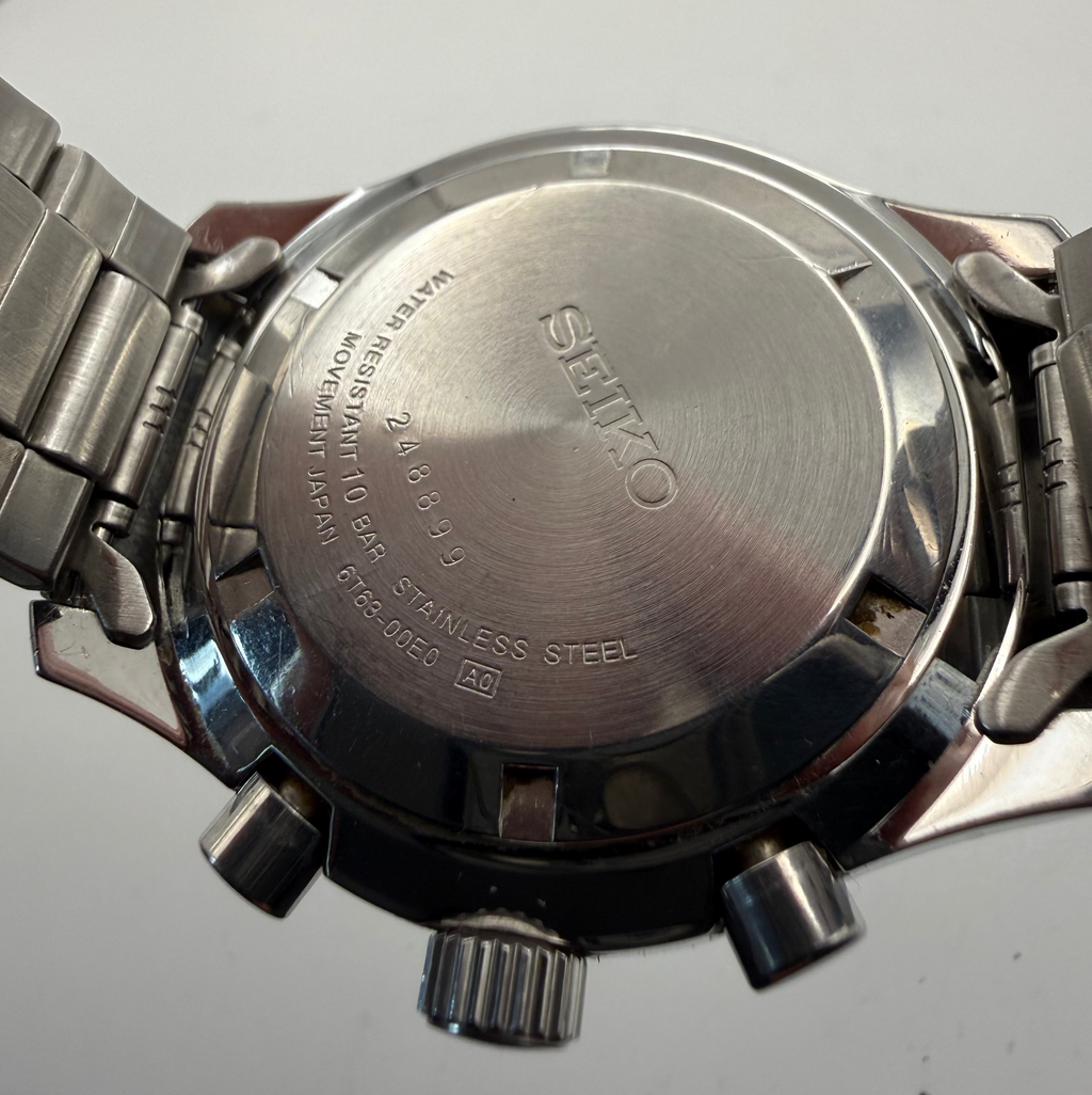 Seiko Chronograph 100M 6T63-00E0 Stainless Steel Quartz Watch- £140.00