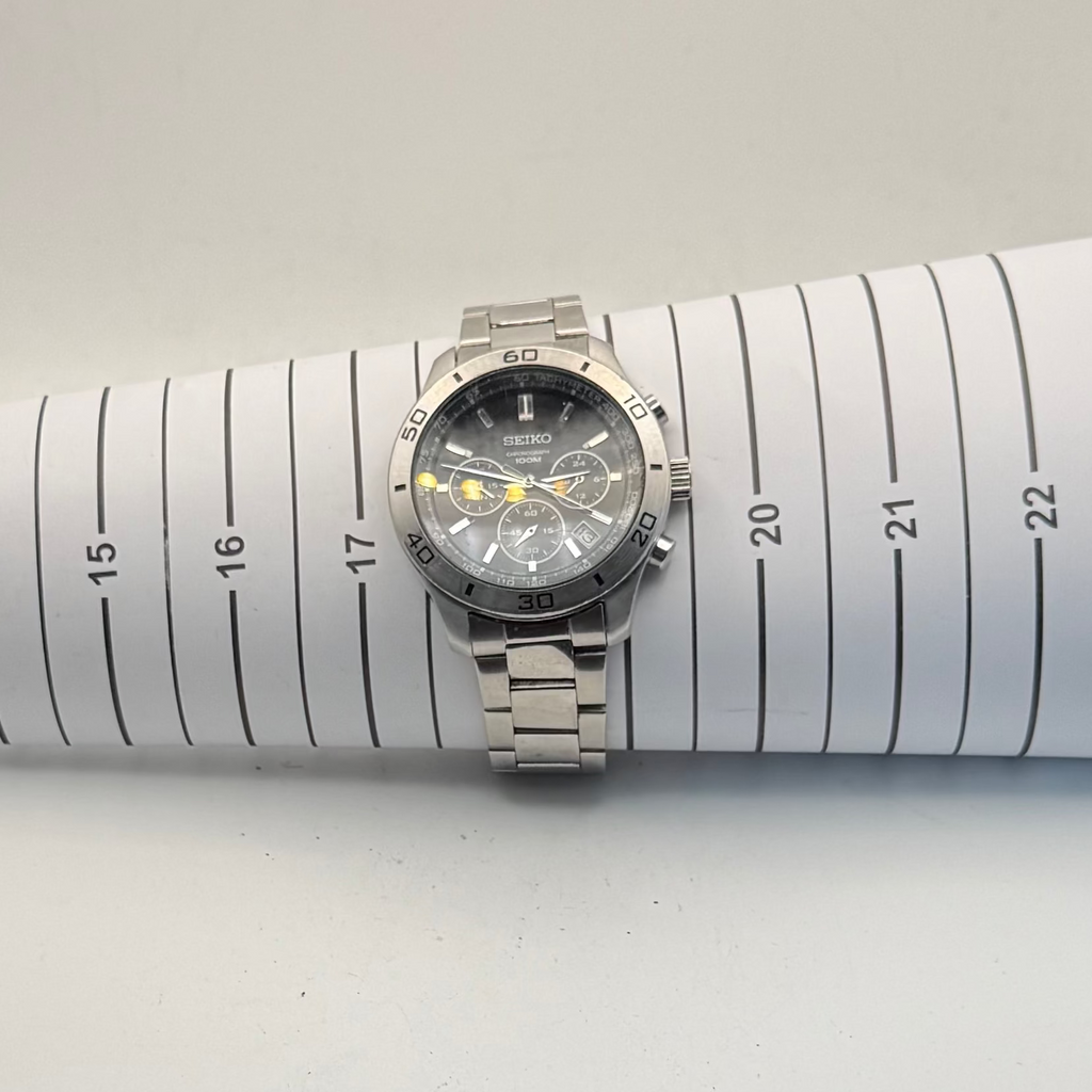 Seiko Chronograph 100M 6T63-00E0 Stainless Steel Quartz Watch- £140.00