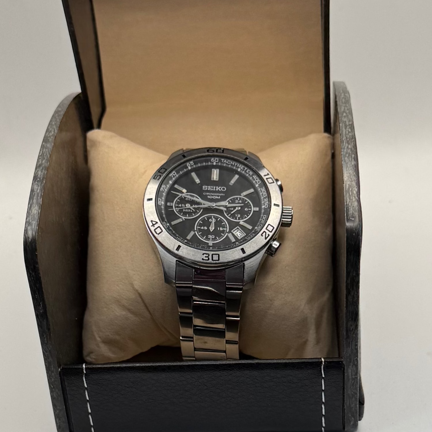 Seiko Chronograph 100M 6T63-00E0 Stainless Steel Quartz Watch- £140.00