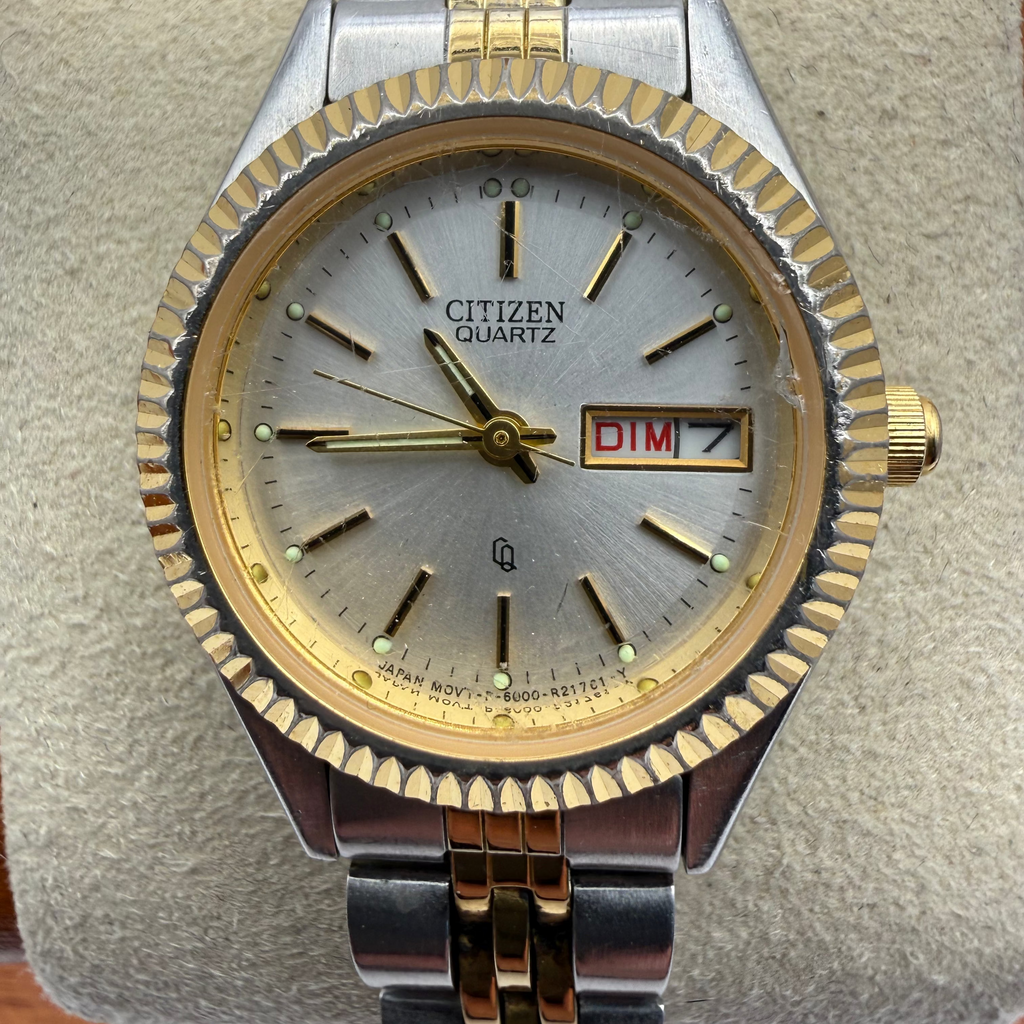 Citizen Quartz Two Tone Ladies Day Date Watch 5500-R00418- £35.00