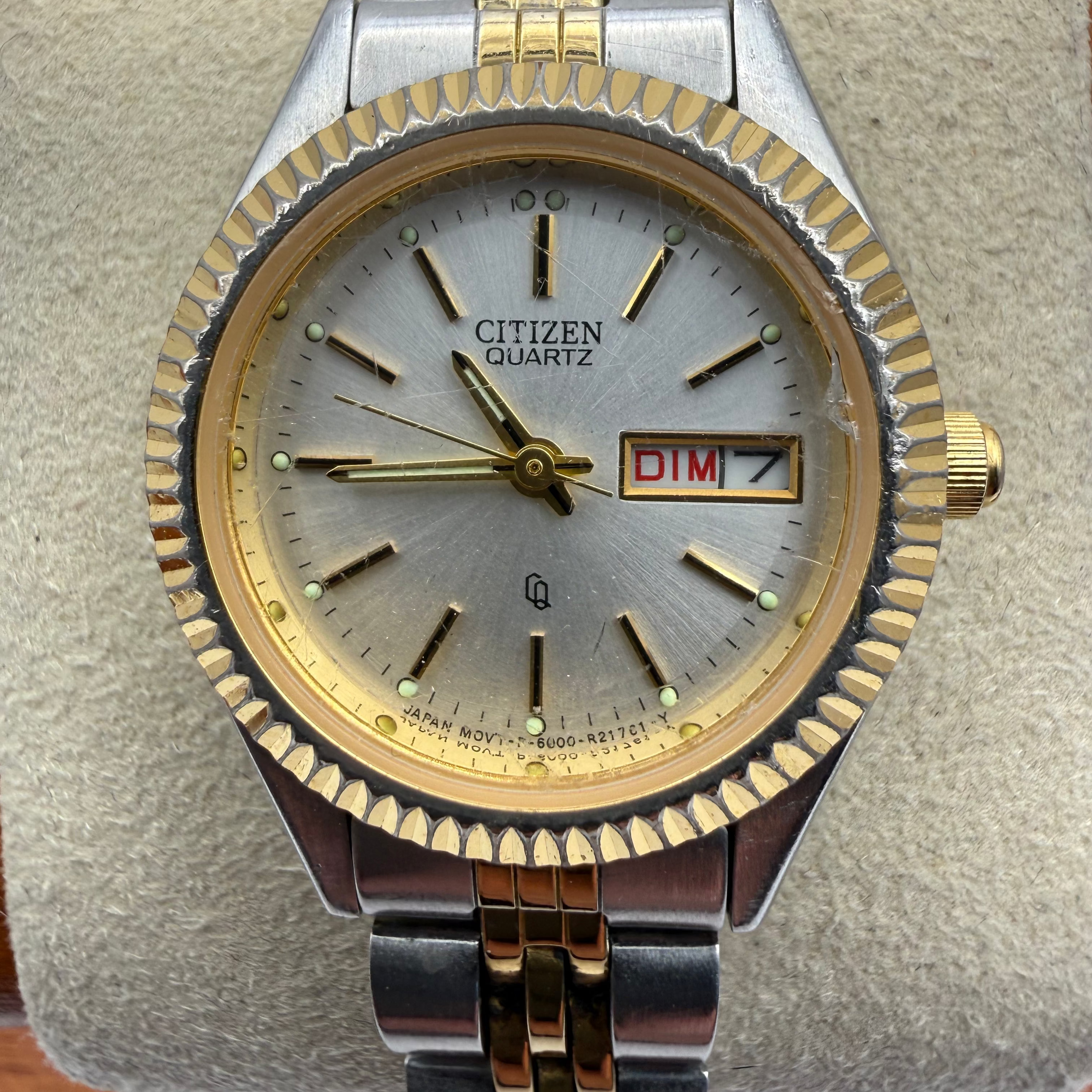 Citizen Quartz Two Tone Ladies Day Date Watch 5500-R00418- £35.00