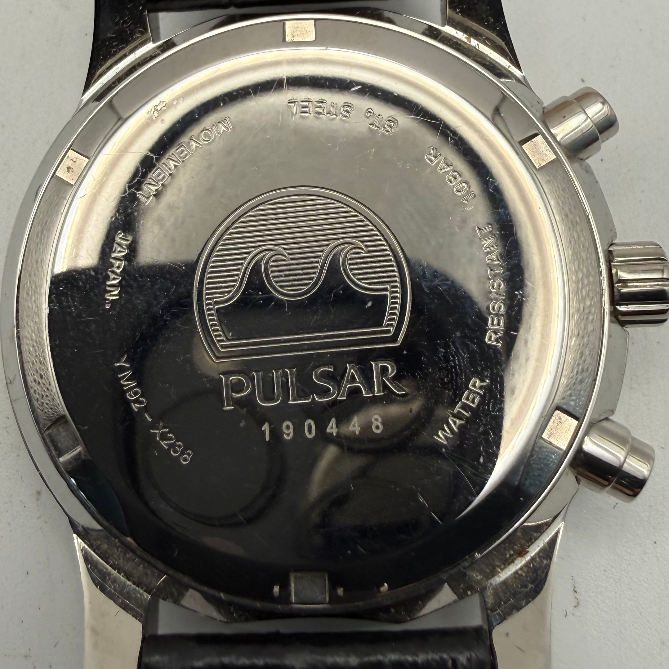Pulsar Chronograph 100M Tachymeter Men's Watch – Silver Dial- £45.00
