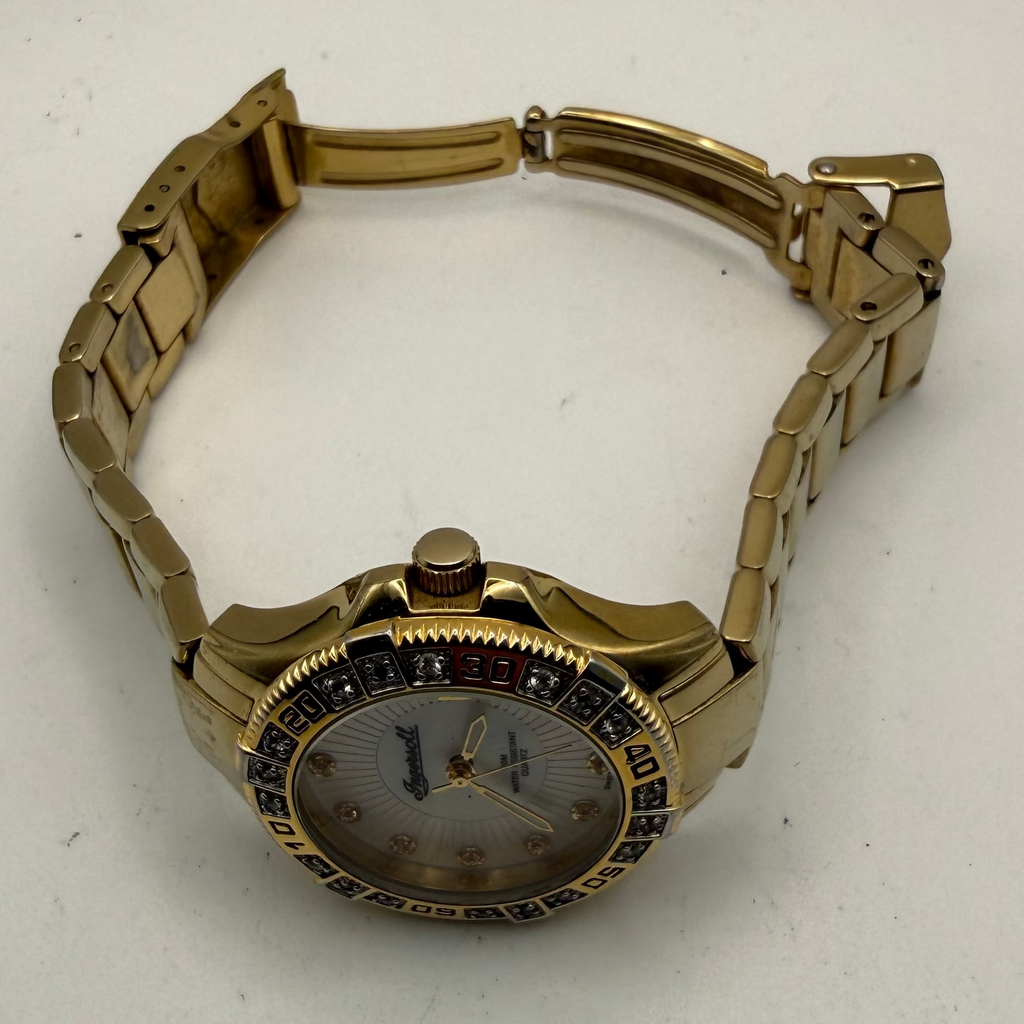 Ingersoll Gems Series Ladies Gold Tone Crystal Bezel Watch – 100M- £45.00