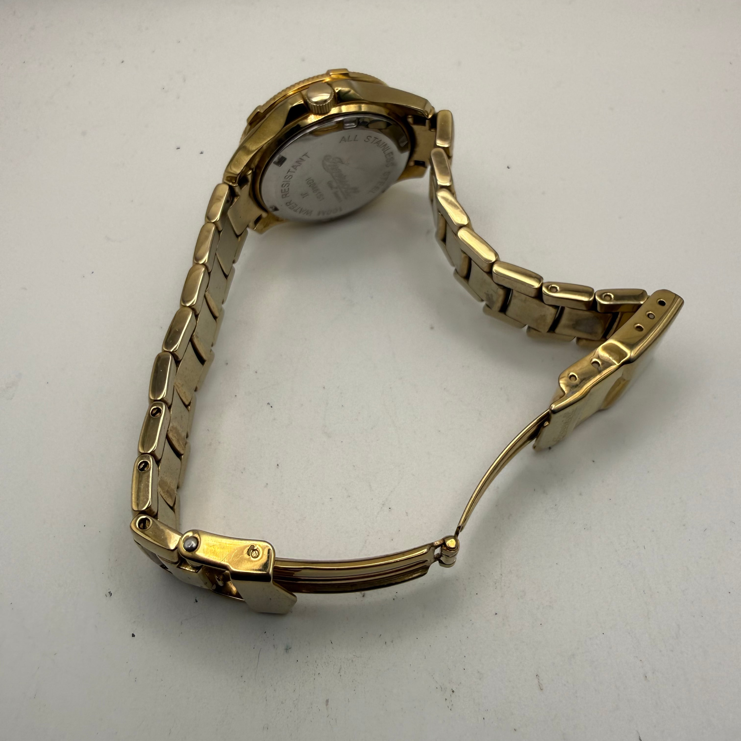 Ingersoll Gems Series Ladies Gold Tone Crystal Bezel Watch – 100M- £45.00