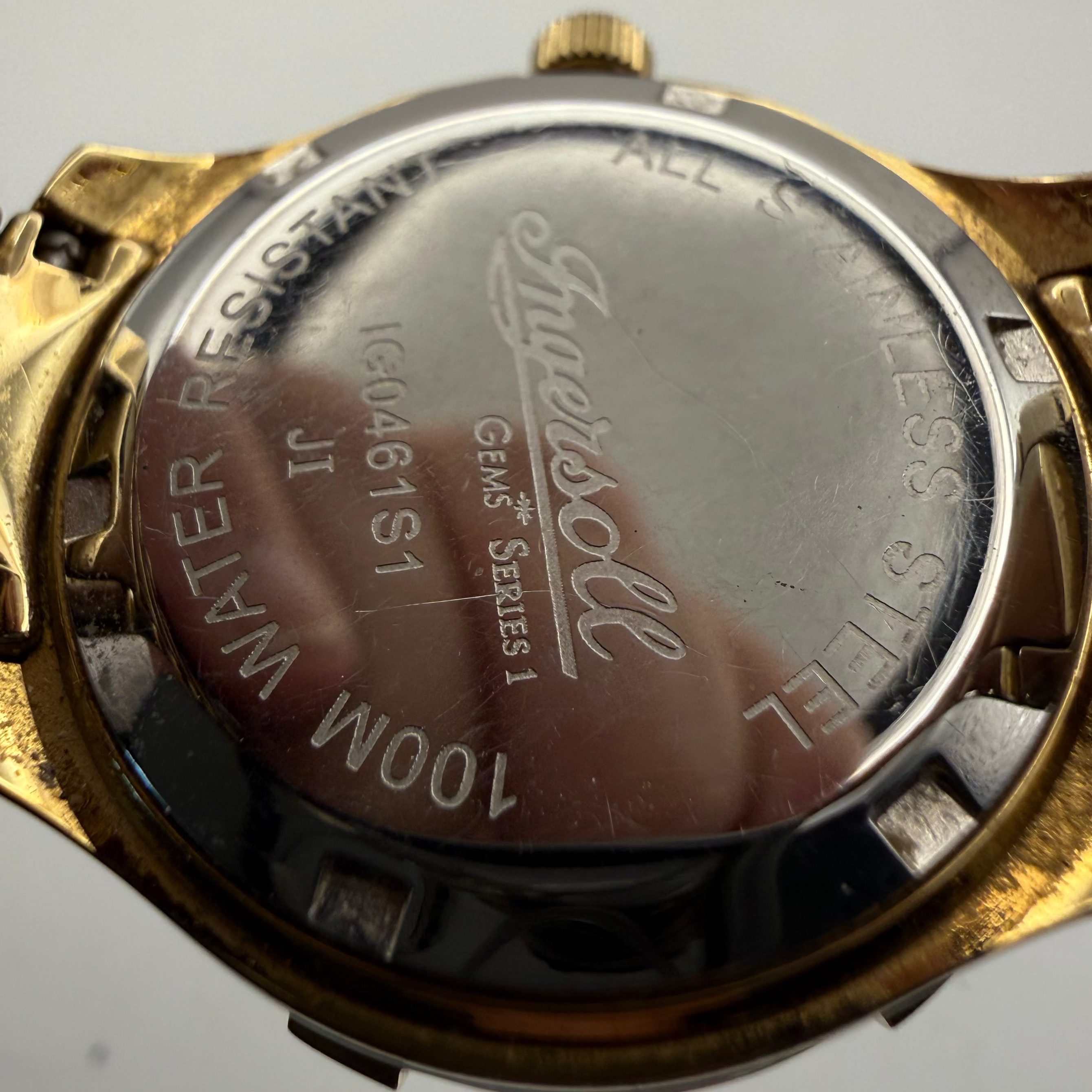 Ingersoll Gems Series Ladies Gold Tone Crystal Bezel Watch – 100M- £45.00