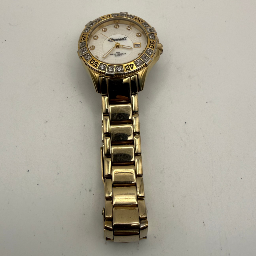 Ingersoll Gems Series Ladies Gold Tone Crystal Bezel Watch – 100M- £45.00