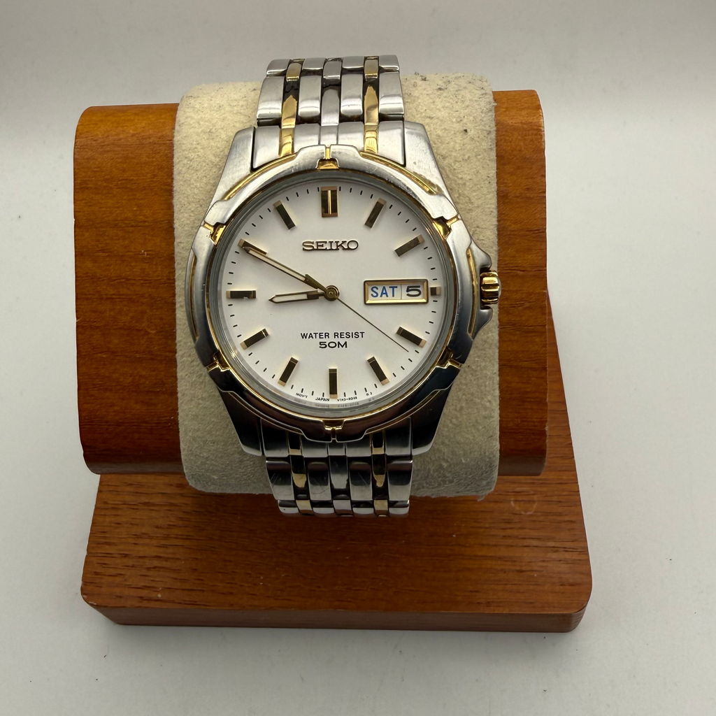 Seiko V743-8B29 Two Tone Day Date Quartz Watch – Circa May 2000- £75.00