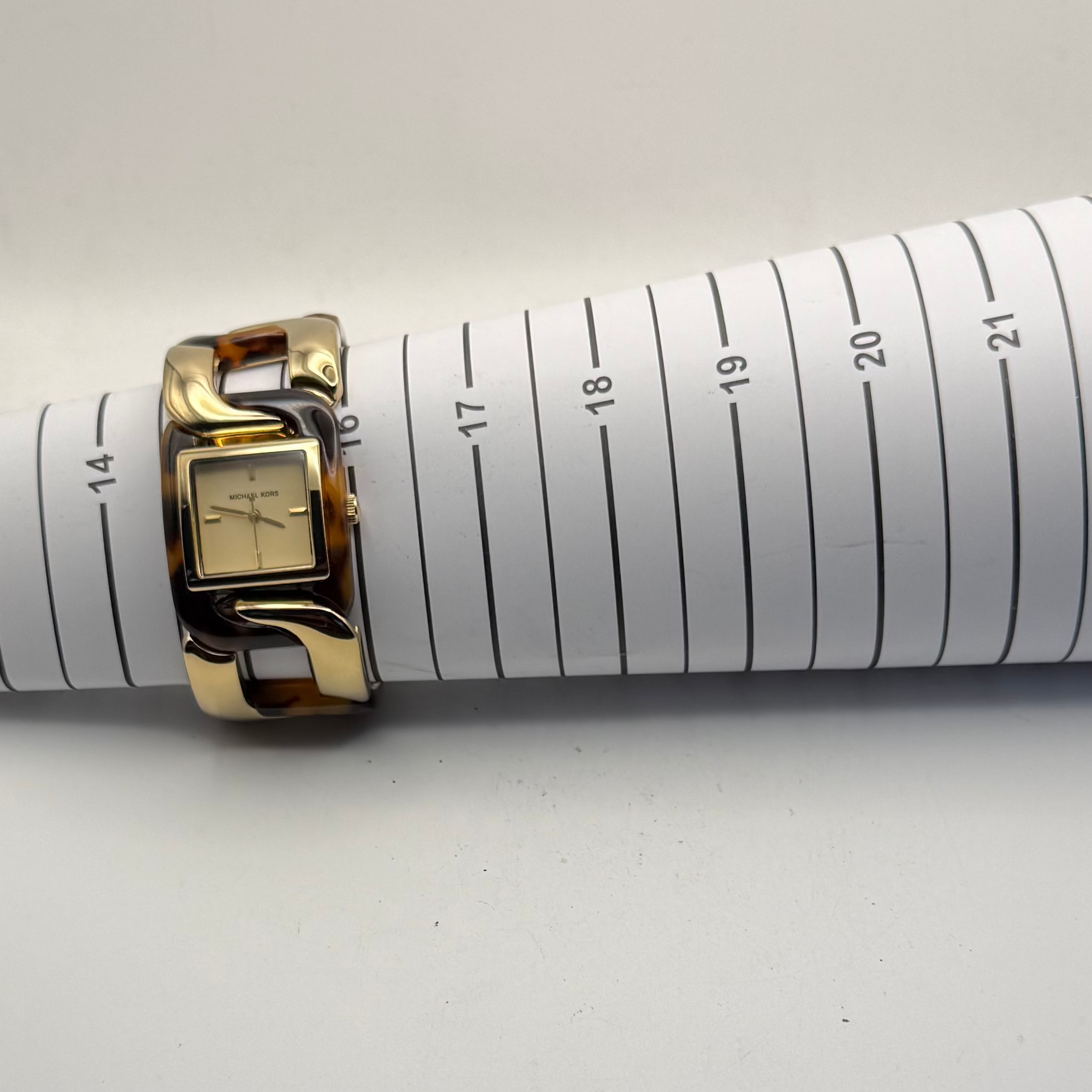 Michael Kors Ladies Tortoise Shell & Gold Tone Watch MK-4229- £50.00