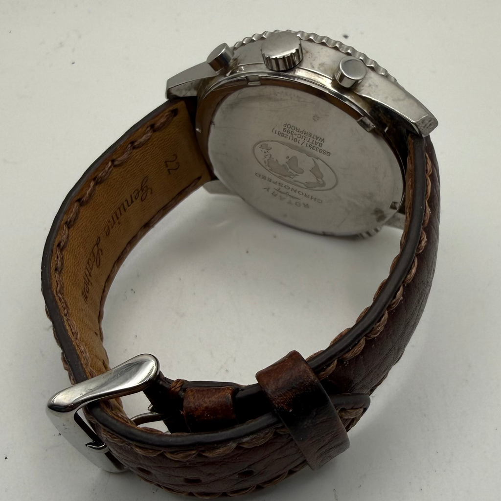 Rotary Chronospeed Chronograph Pilot Style Watch Full Set- £90.00