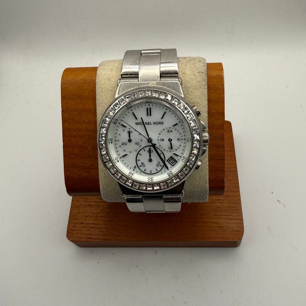 Michael Kors Ladies Chronograph Crystal Bezel Watch- £70.00