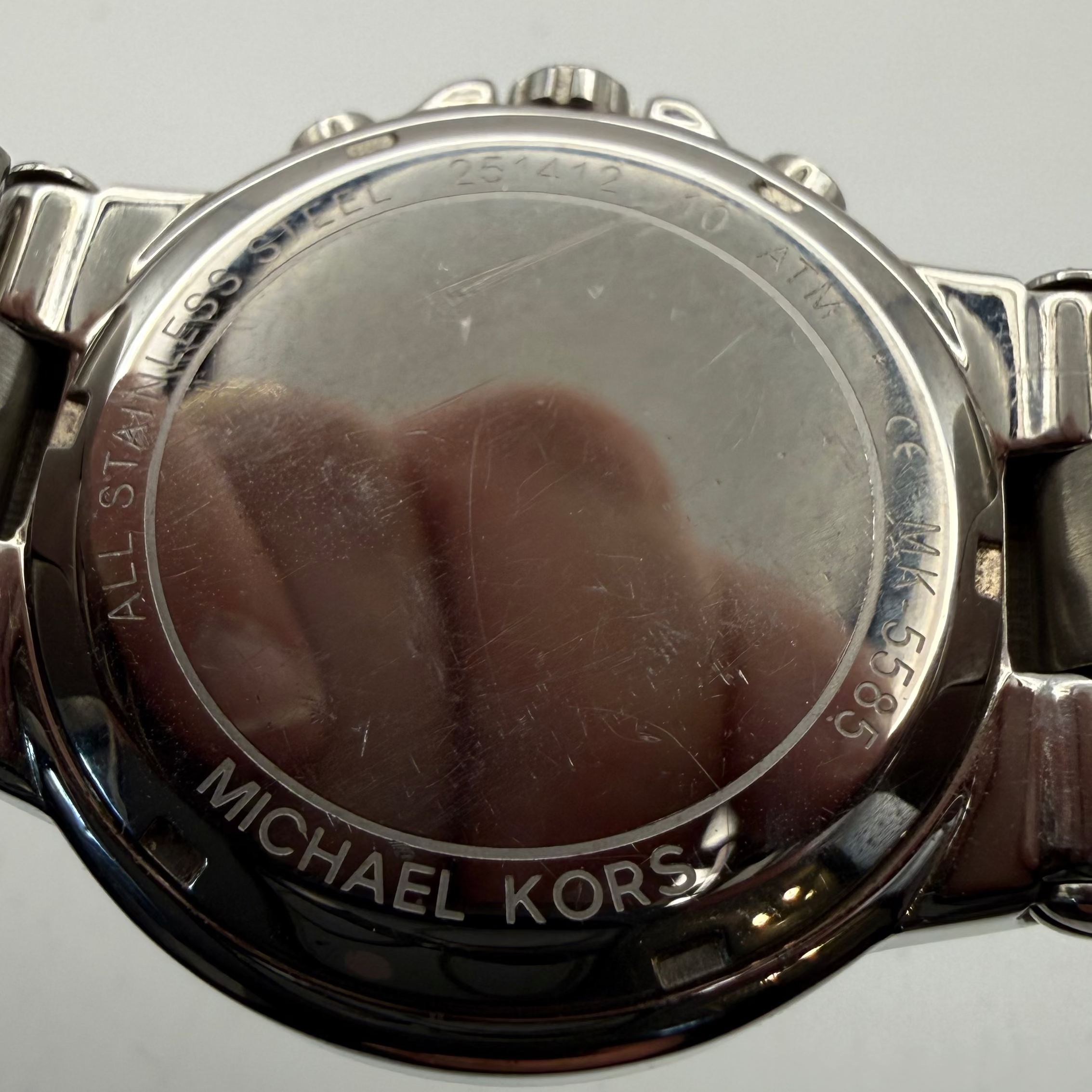 Michael Kors Ladies Chronograph Crystal Bezel Watch- £70.00