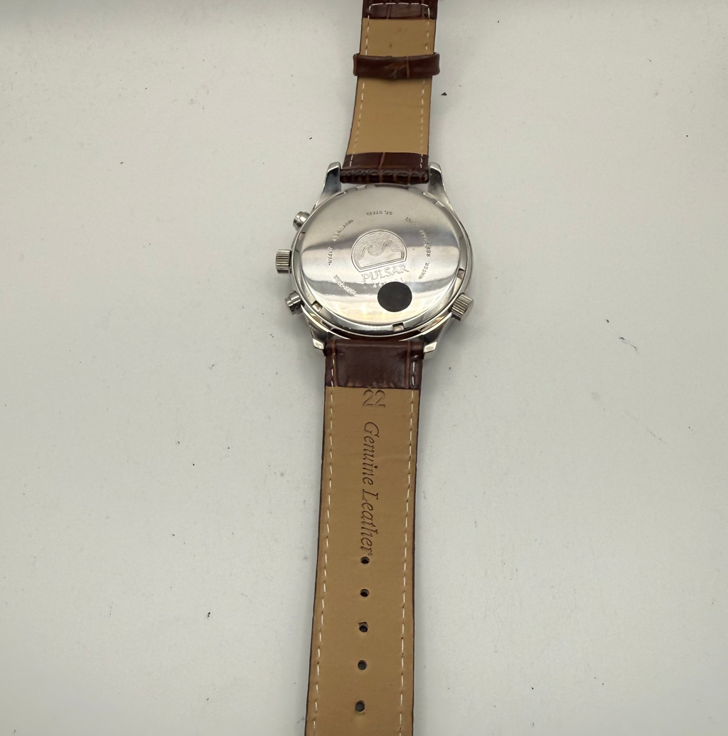 Pulsar Chronograph Tachymeter Pilot Style Watch Full Set- £100.00